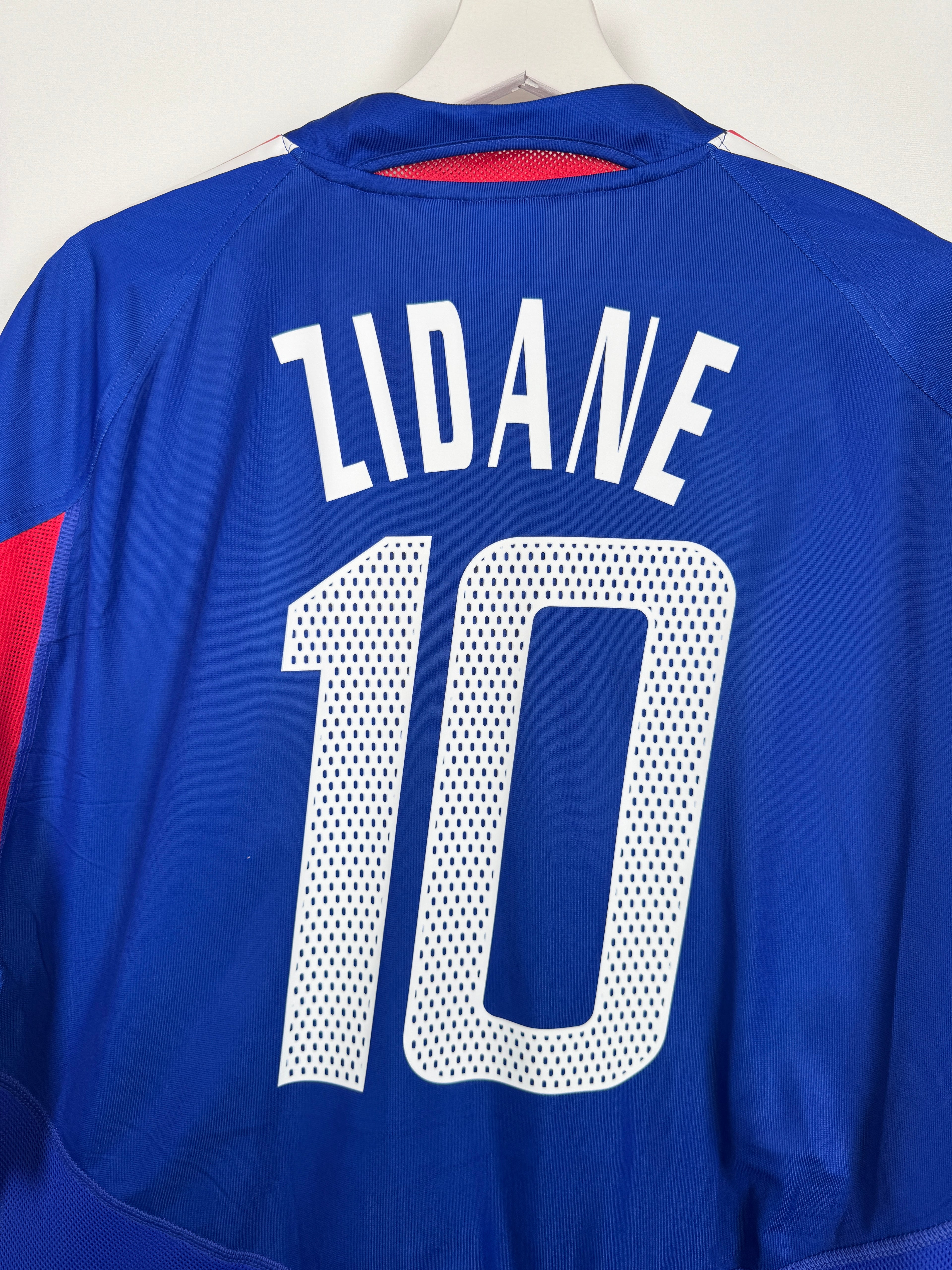 CAMISETA DE FÚTBOL SELECCIÓN DE FRANCIA 2004 LOCAL - ZIDANE #10 (XL)