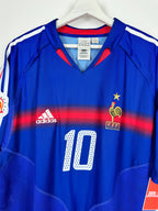 CAMISETA DE FÚTBOL SELECCIÓN DE FRANCIA 2004 LOCAL - ZIDANE #10 (XL)