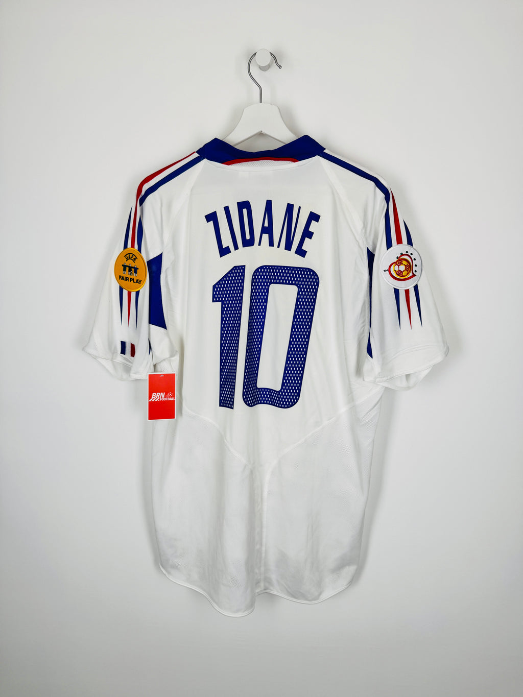 CAMISETA DE FÚTBOL SELECCIÓN FRANCESA 2004 VISITANTE - ZIDANE #10 (L)