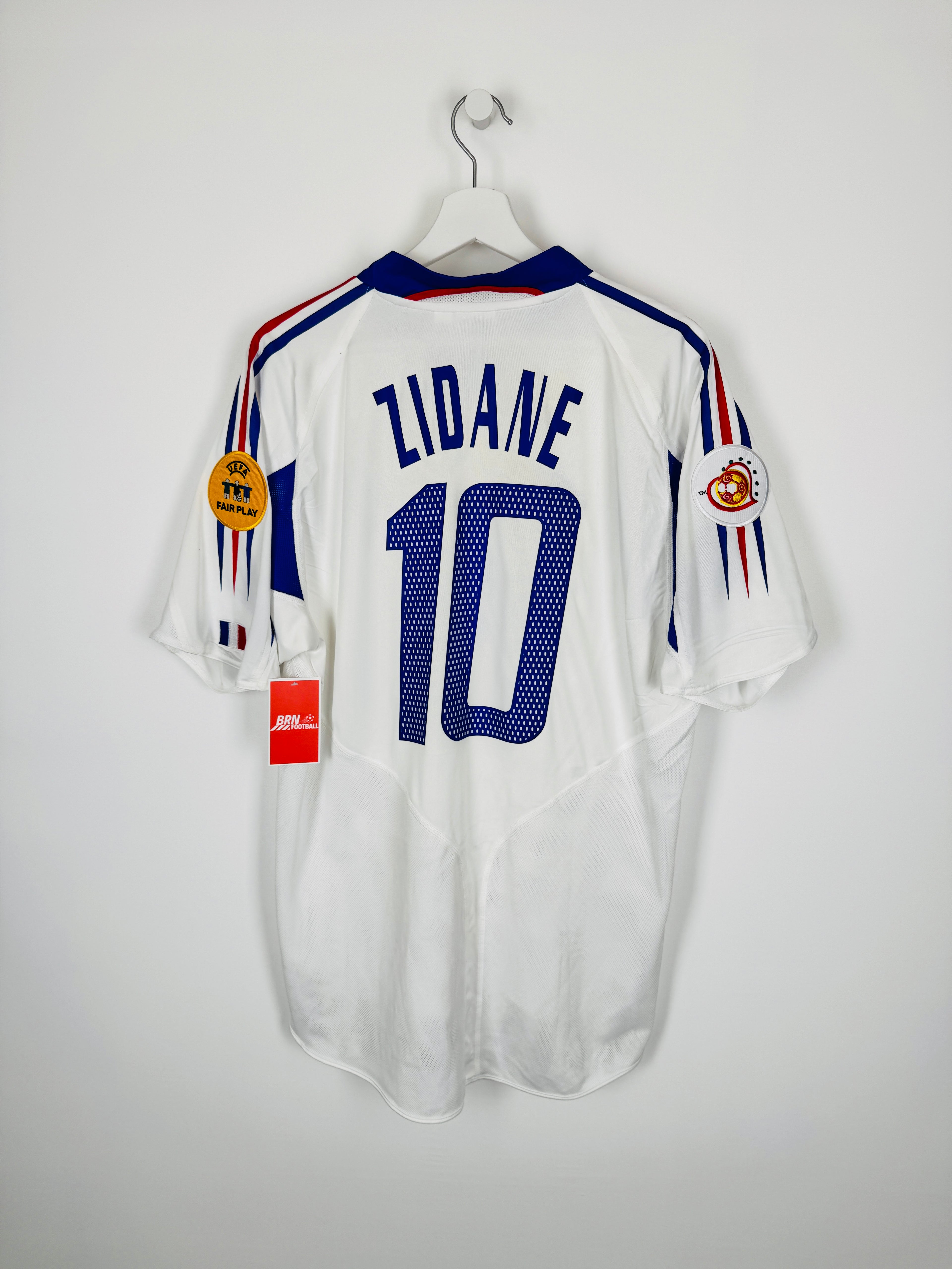 CAMISETA DE FÚTBOL SELECCIÓN FRANCESA 2004 VISITANTE - ZIDANE #10 (L)