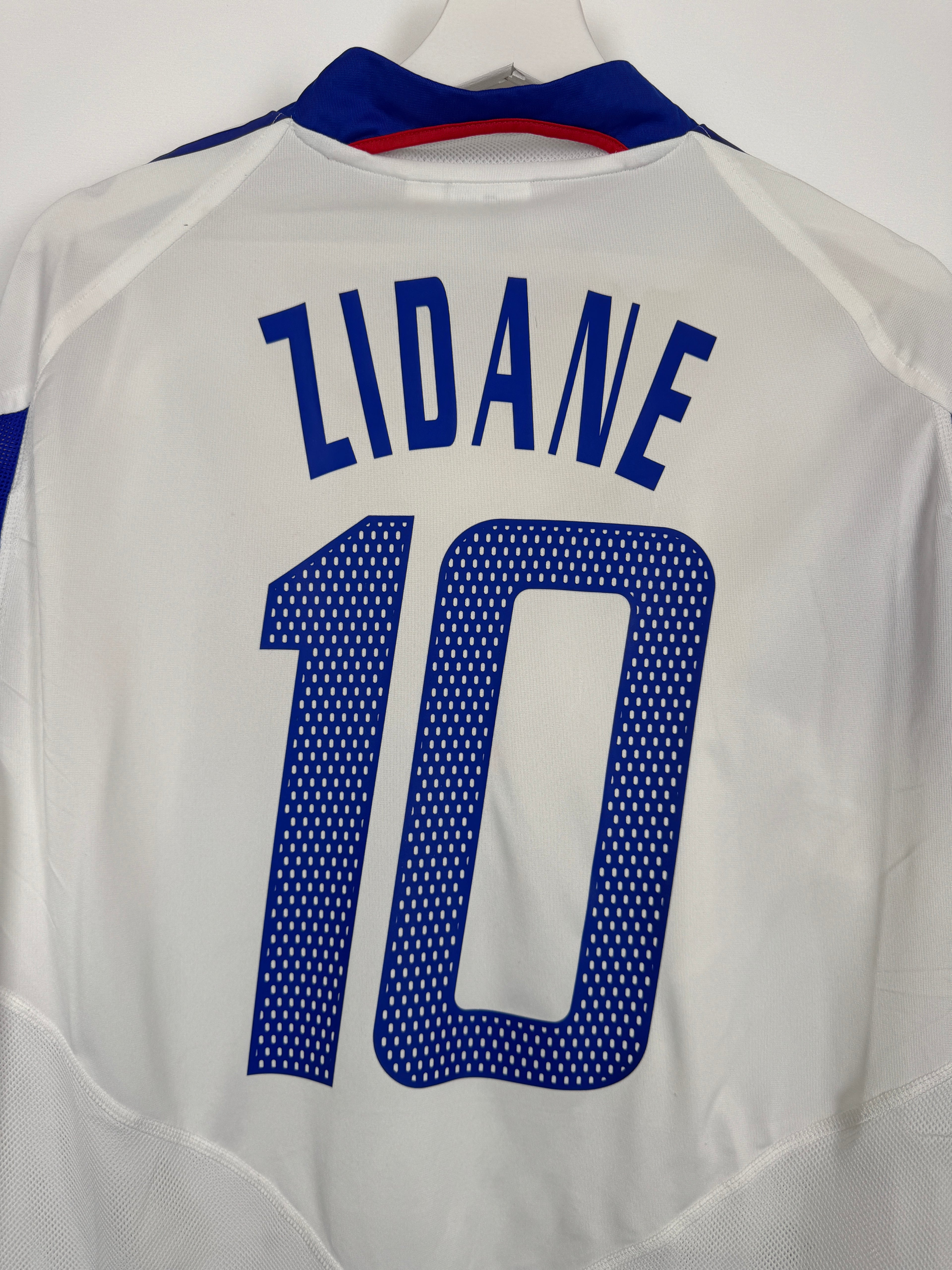 CAMISETA DE FÚTBOL SELECCIÓN FRANCESA 2004 VISITANTE - ZIDANE #10 (L)