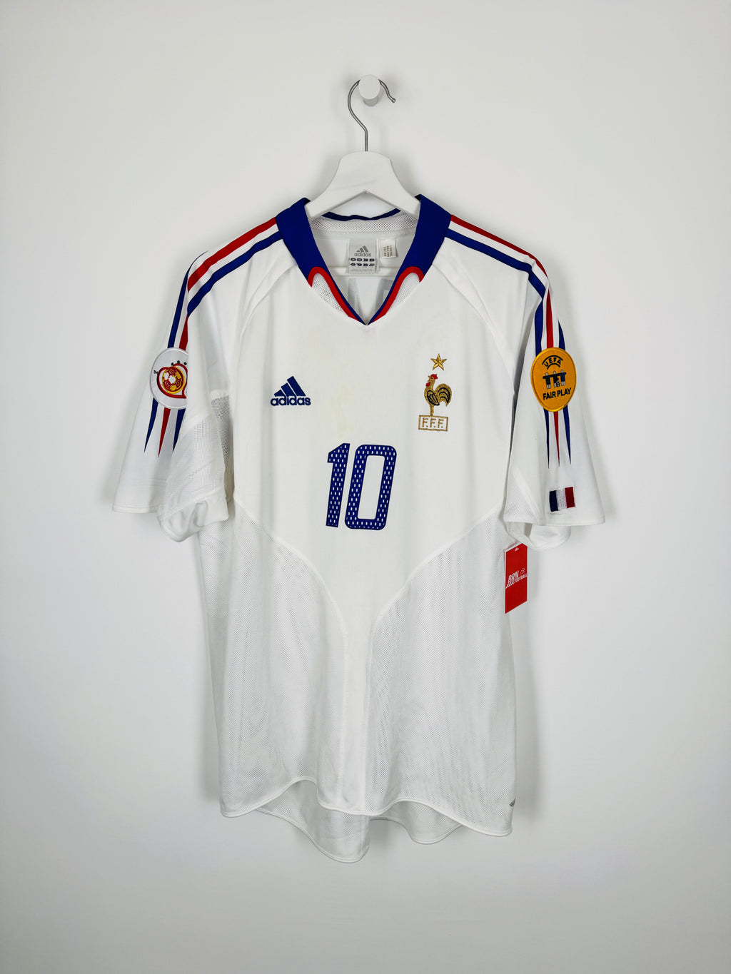 CAMISETA DE FÚTBOL SELECCIÓN FRANCESA 2004 VISITANTE - ZIDANE #10 (L)
