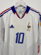 CAMISETA DE FÚTBOL SELECCIÓN FRANCESA 2004 VISITANTE - ZIDANE #10 (L)