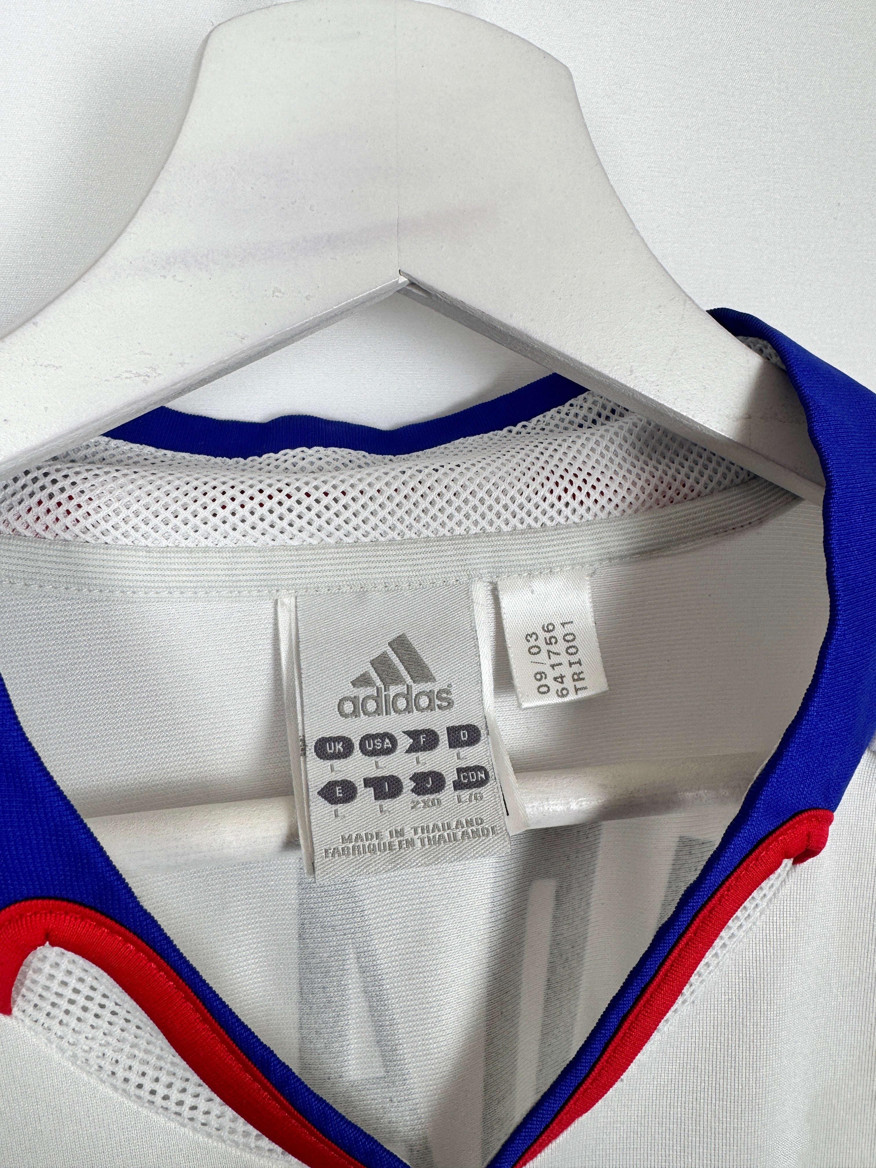CAMISETA DE FÚTBOL SELECCIÓN FRANCESA 2004 VISITANTE - ZIDANE #10 (L)