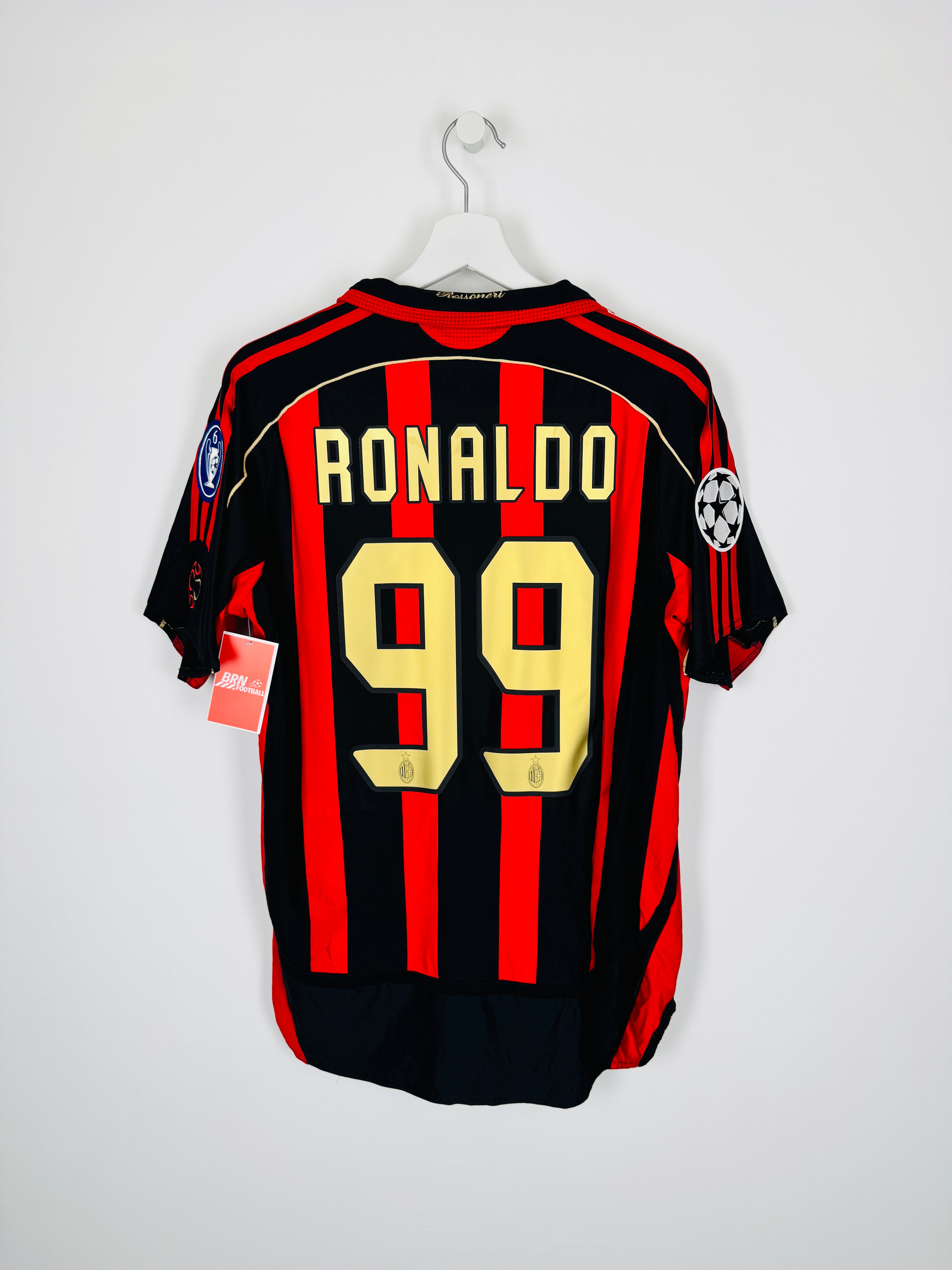 AC MILAN FOOTBALL JERSEY 2006/2007 HOME - RONALDO #99 (M)