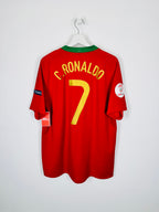 PORTUGAL 2008 HOME FOOTBALL JERSEY - C.RONALDO #7 (L)