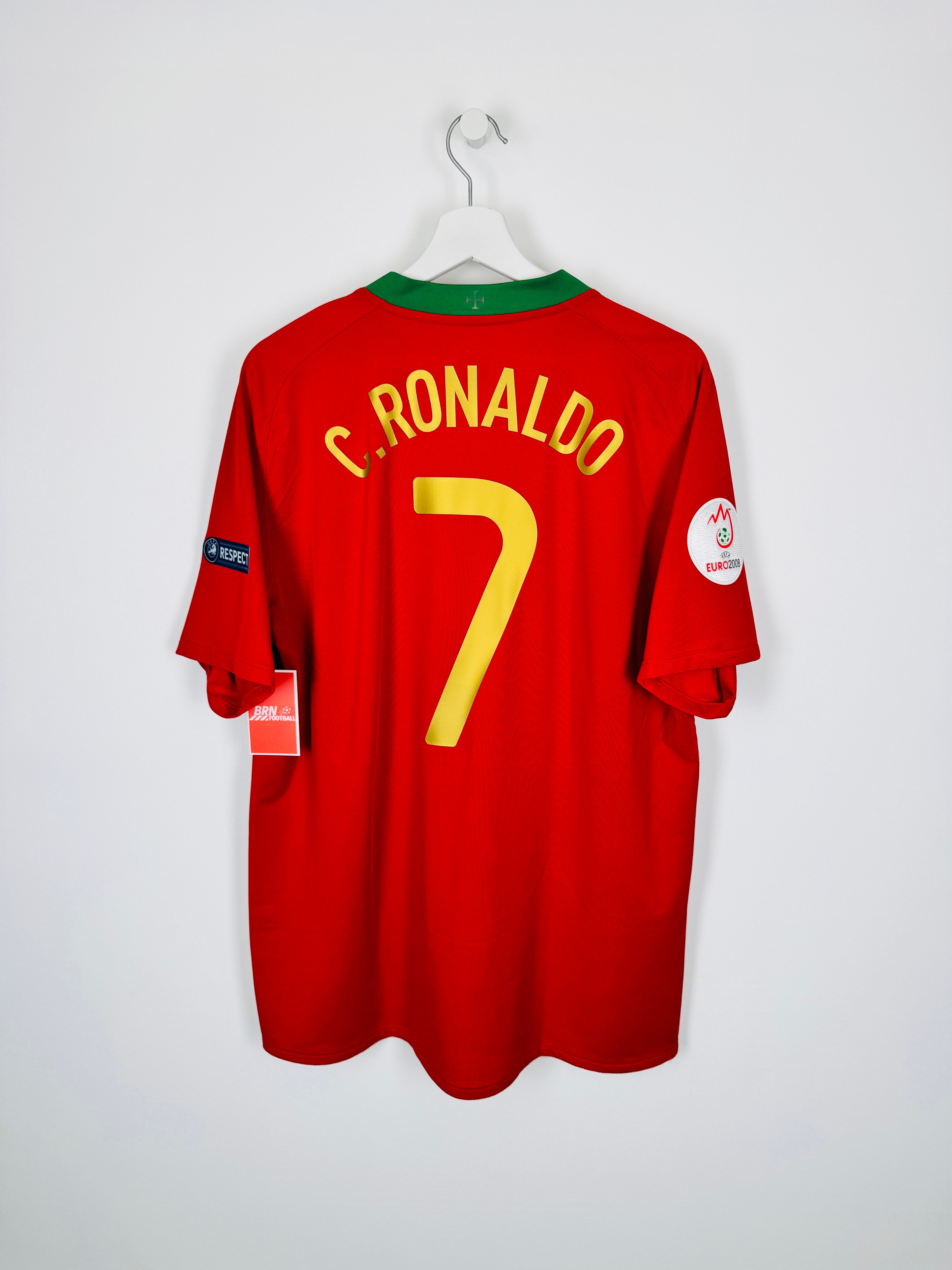 PORTUGAL 2008 HOME FOOTBALL JERSEY - C.RONALDO #7 (L)