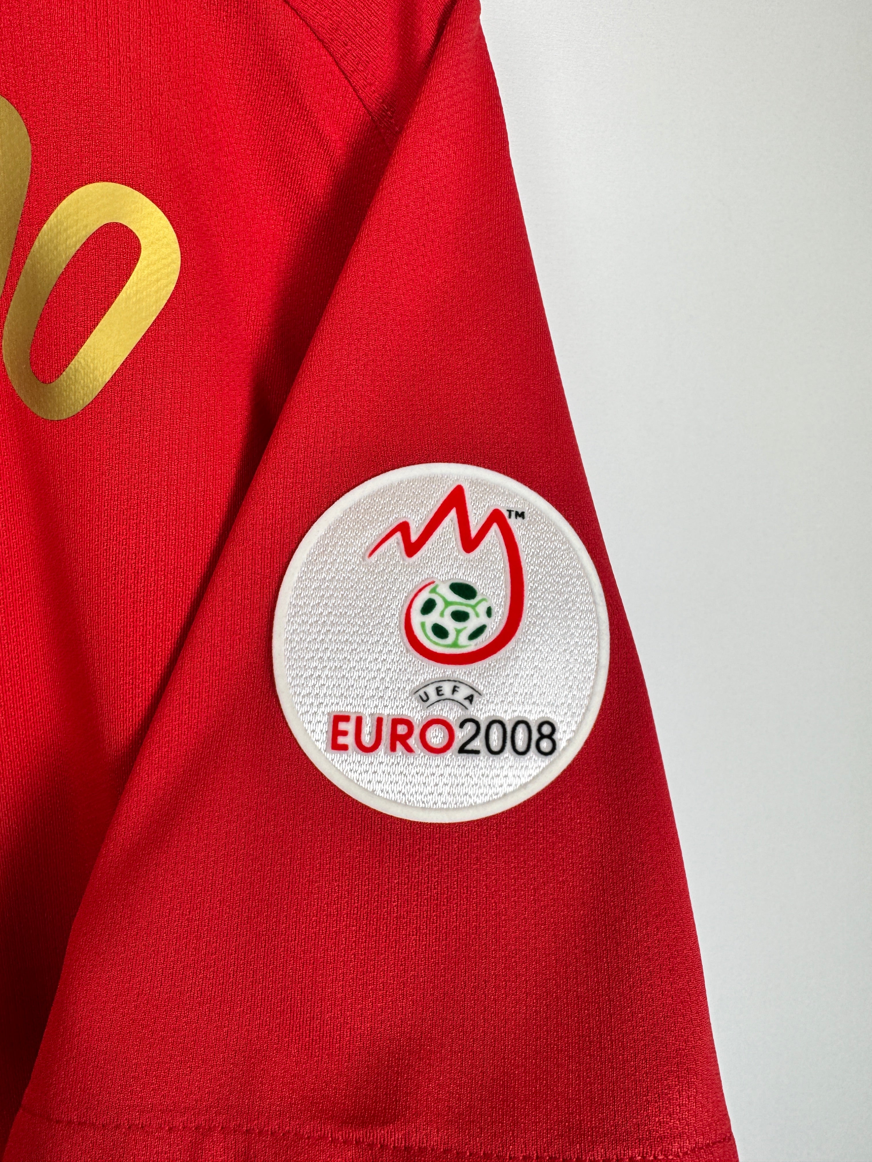 PORTUGAL 2008 HOME FOOTBALL JERSEY - C.RONALDO #7 (L)