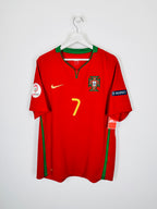 PORTUGAL 2008 HOME FOOTBALL JERSEY - C.RONALDO #7 (L)