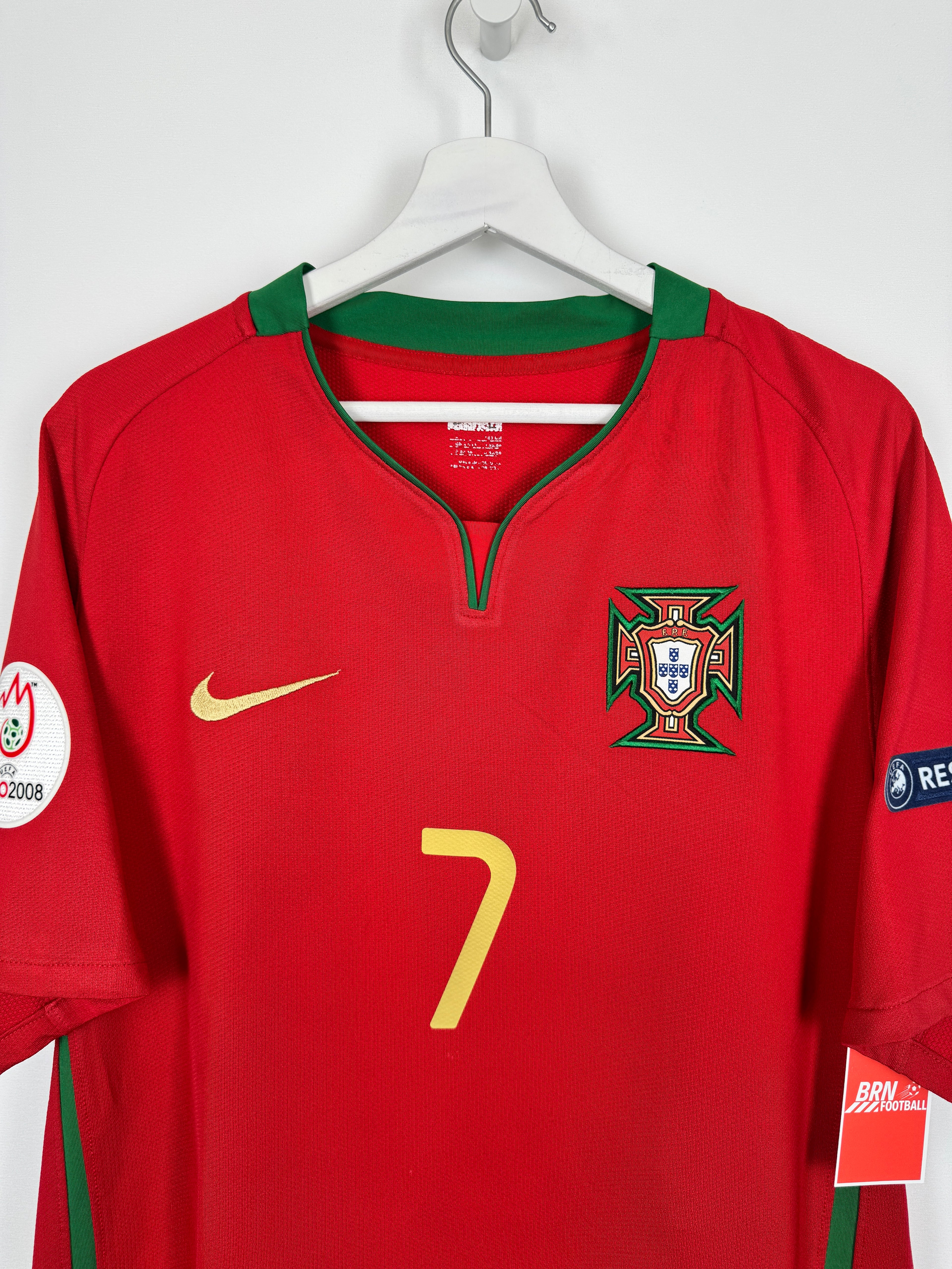 PORTUGAL 2008 HOME FOOTBALL JERSEY - C.RONALDO #7 (L)