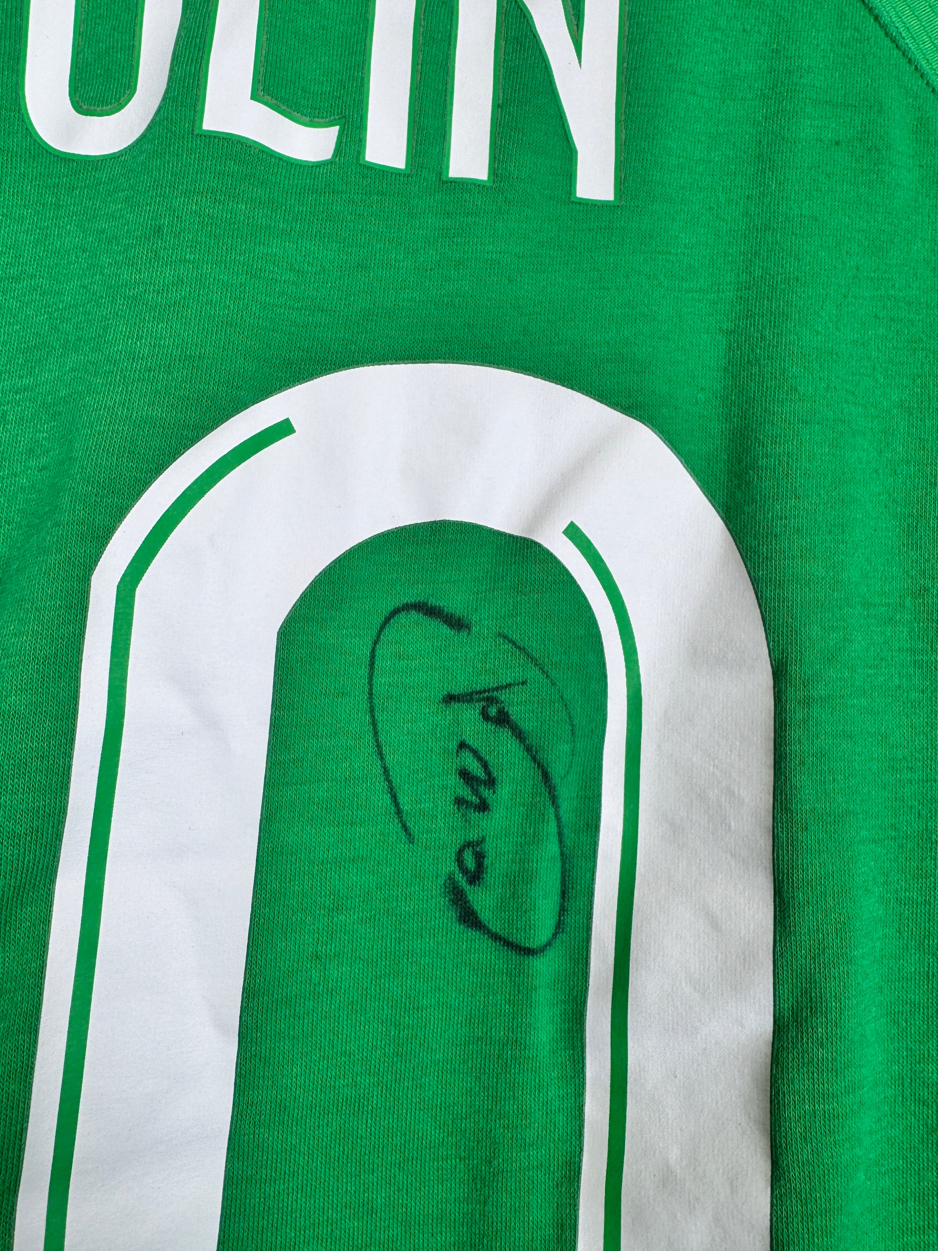 MAILLOT DE FOOTBALL SAINT-ÉTIENNE 2020/2021 DOMICILE SIGNÉ / DÉDICACÉ - MOULIN #30 (L)