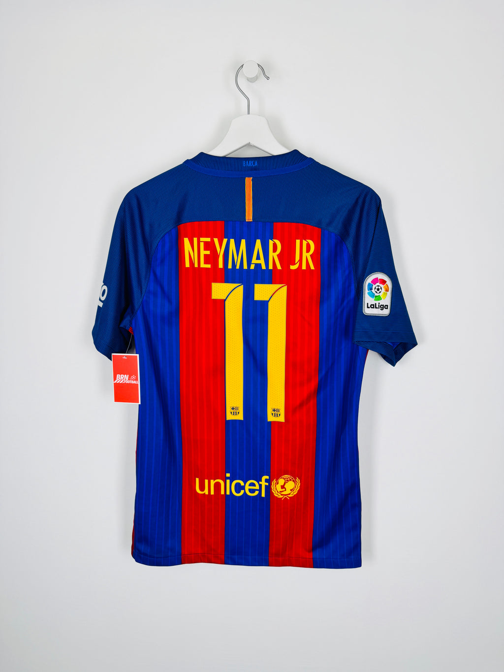 BARCELONA FOOTBALL SHIRT 2016/2017 HOME - NEYMAR JR #10 (S)