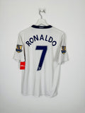 MANCHESTER UNITED 2008/2009 AWAY FOOTBALL SHIRT - RONALDO #7 (M)