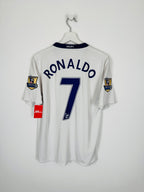 MANCHESTER UNITED 2008/2009 AWAY FOOTBALL SHIRT - RONALDO #7 (M)
