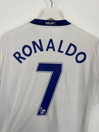 MANCHESTER UNITED 2008/2009 AWAY FOOTBALL SHIRT - RONALDO #7 (M)