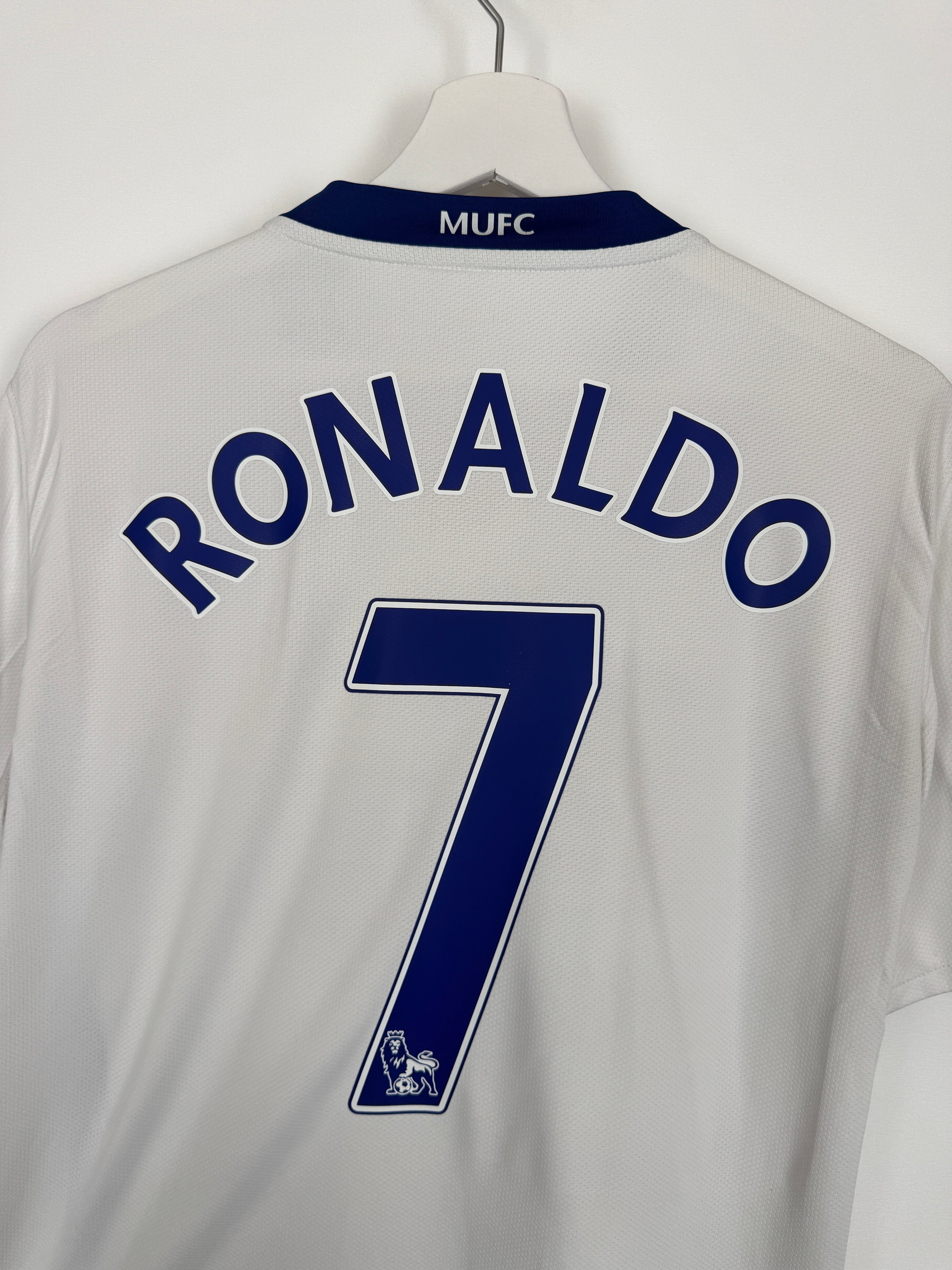 MANCHESTER UNITED 2008/2009 AWAY FOOTBALL SHIRT - RONALDO #7 (M)