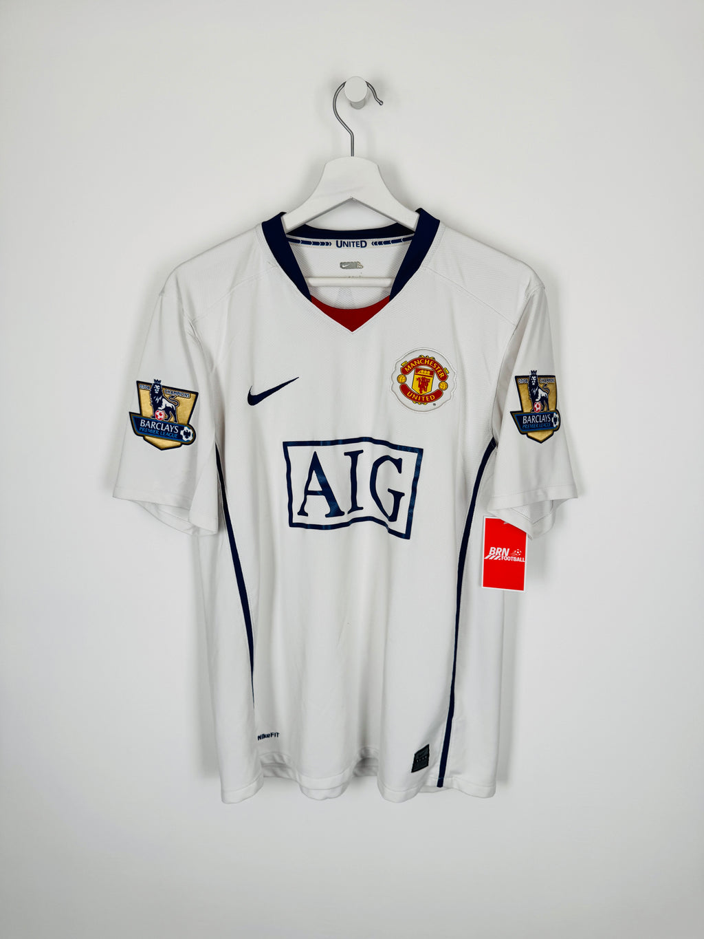 MANCHESTER UNITED 2008/2009 AWAY FOOTBALL SHIRT - RONALDO #7 (M)