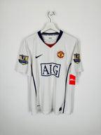 MANCHESTER UNITED 2008/2009 AWAY FOOTBALL SHIRT - RONALDO #7 (M)