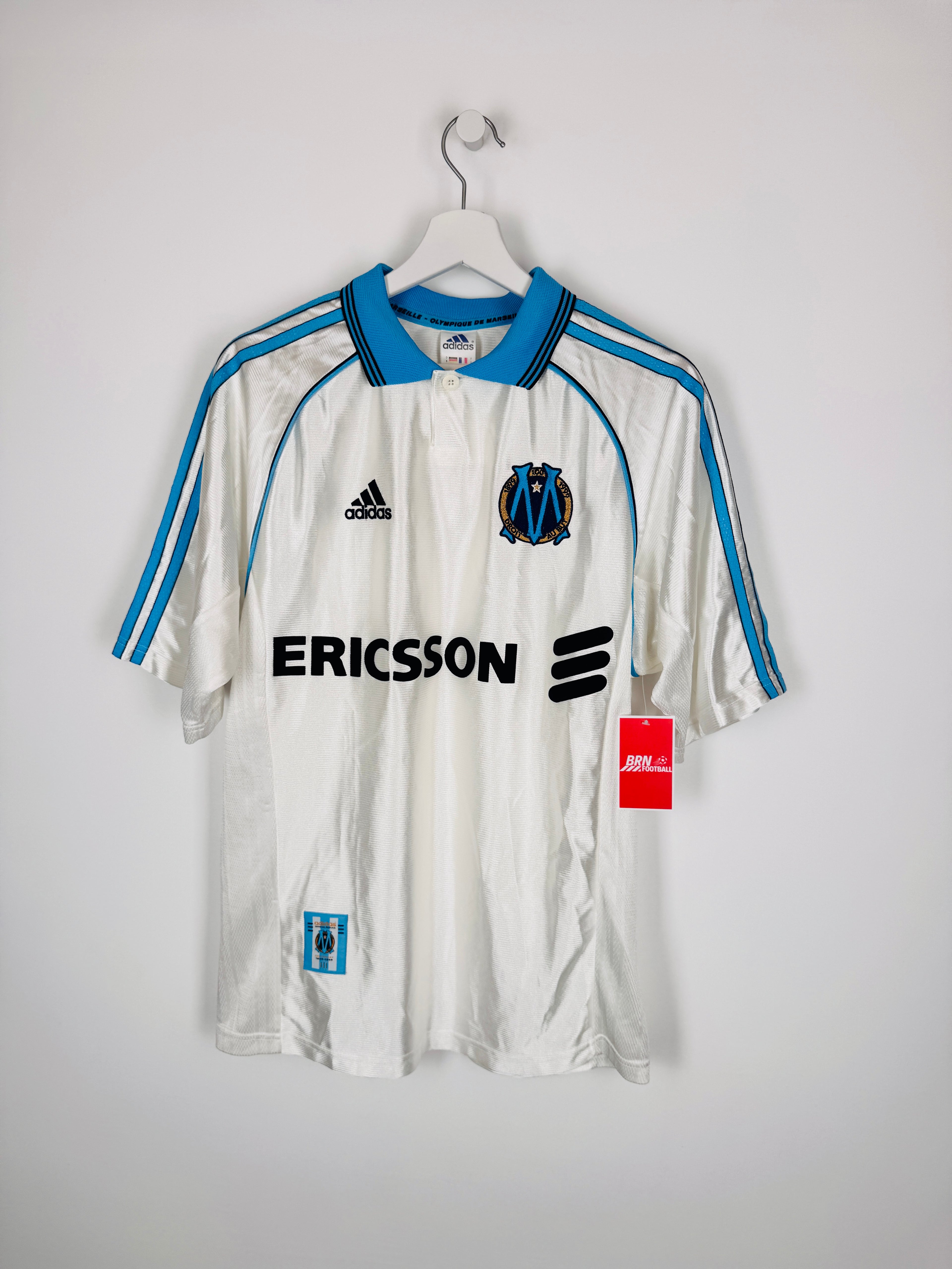 MAILLOT DE FOOTBALL OLYMPIQUE DE MARSEILLE 1998/1998 DOMICILE CENTENAIRE (S)