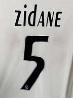 REAL MADRID 2005/2006 HOME FOOTBALL SHIRT - ZIDANE #5 (L)