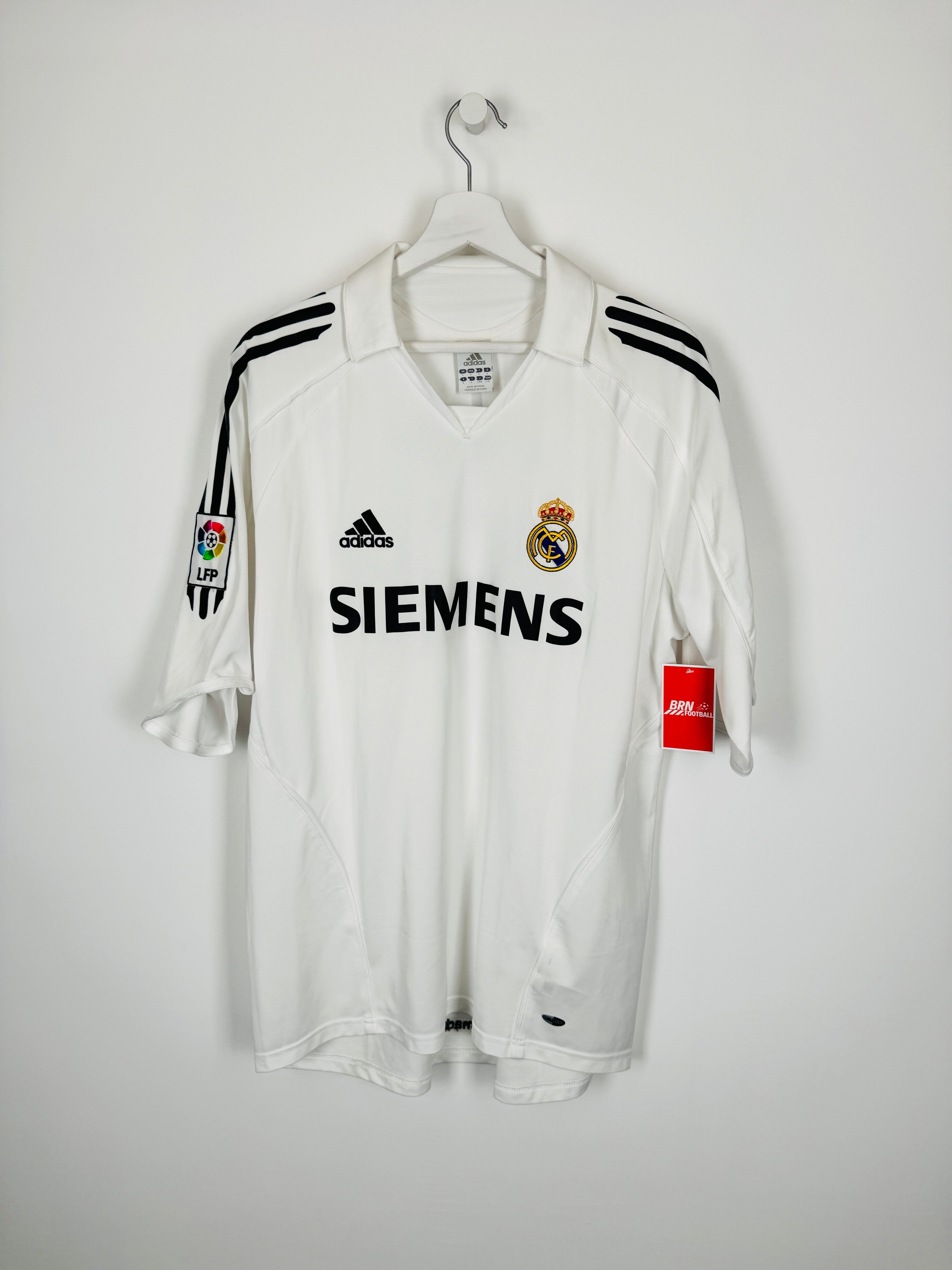 REAL MADRID 2005/2006 HOME FOOTBALL SHIRT - ZIDANE #5 (L)
