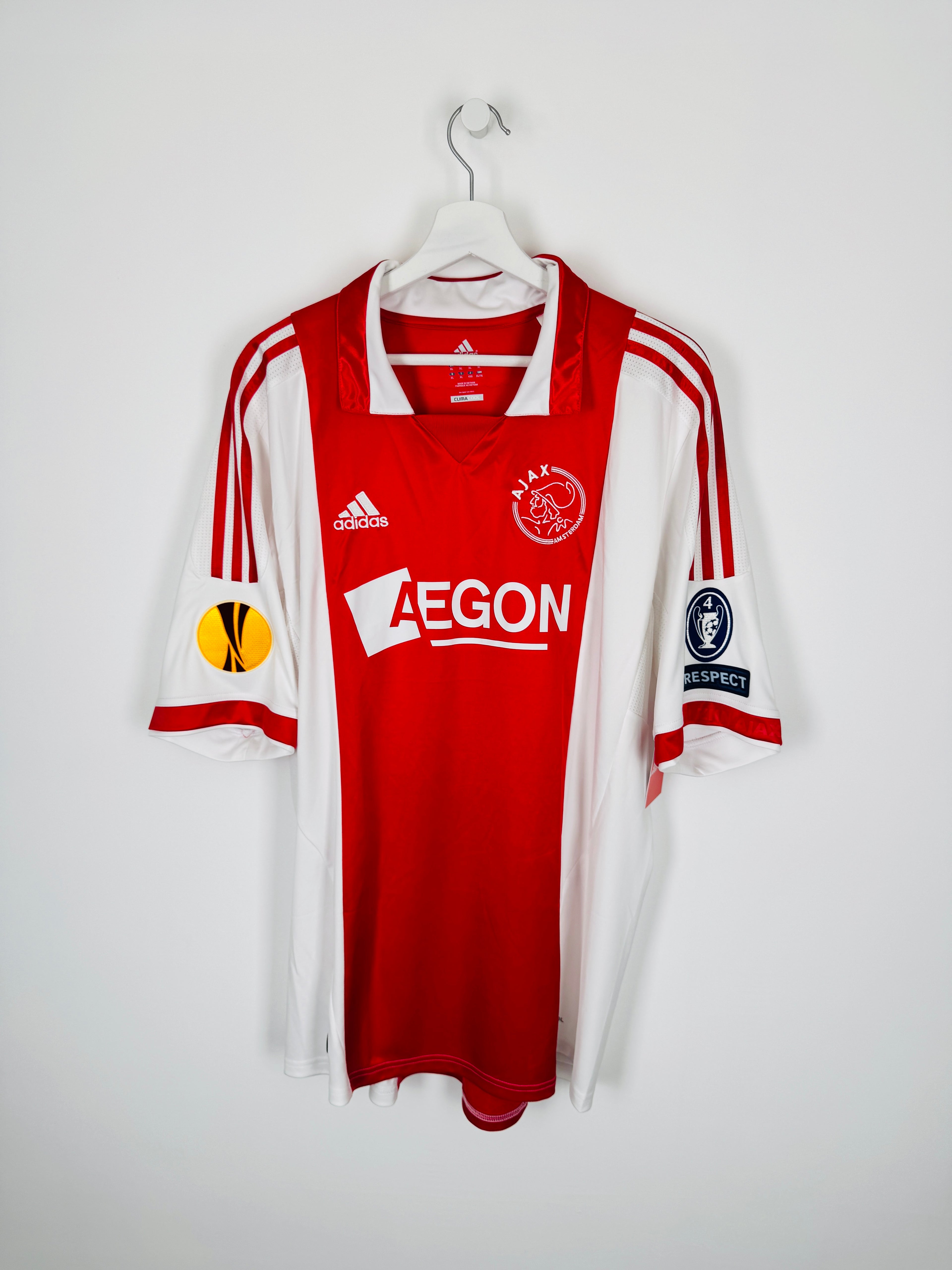 AJAX AMSTERDAM FOOTBALL JERSEY 2011/2012 HOME - ERIKSEN #8 (XL)
