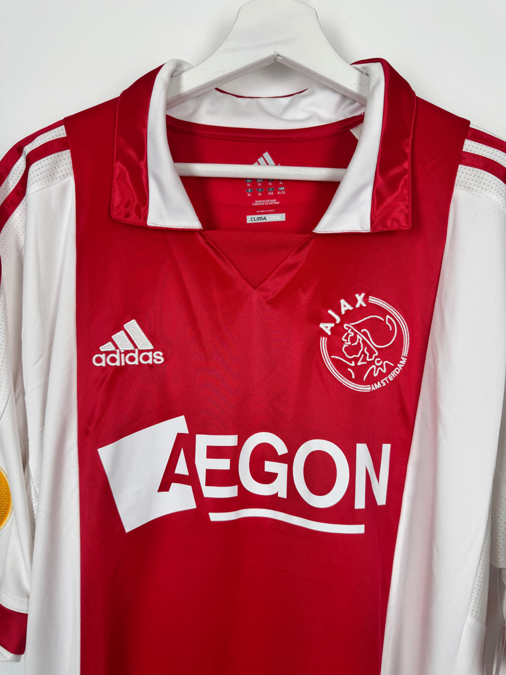AJAX AMSTERDAM FOOTBALL JERSEY 2011/2012 HOME - ERIKSEN #8 (XL)