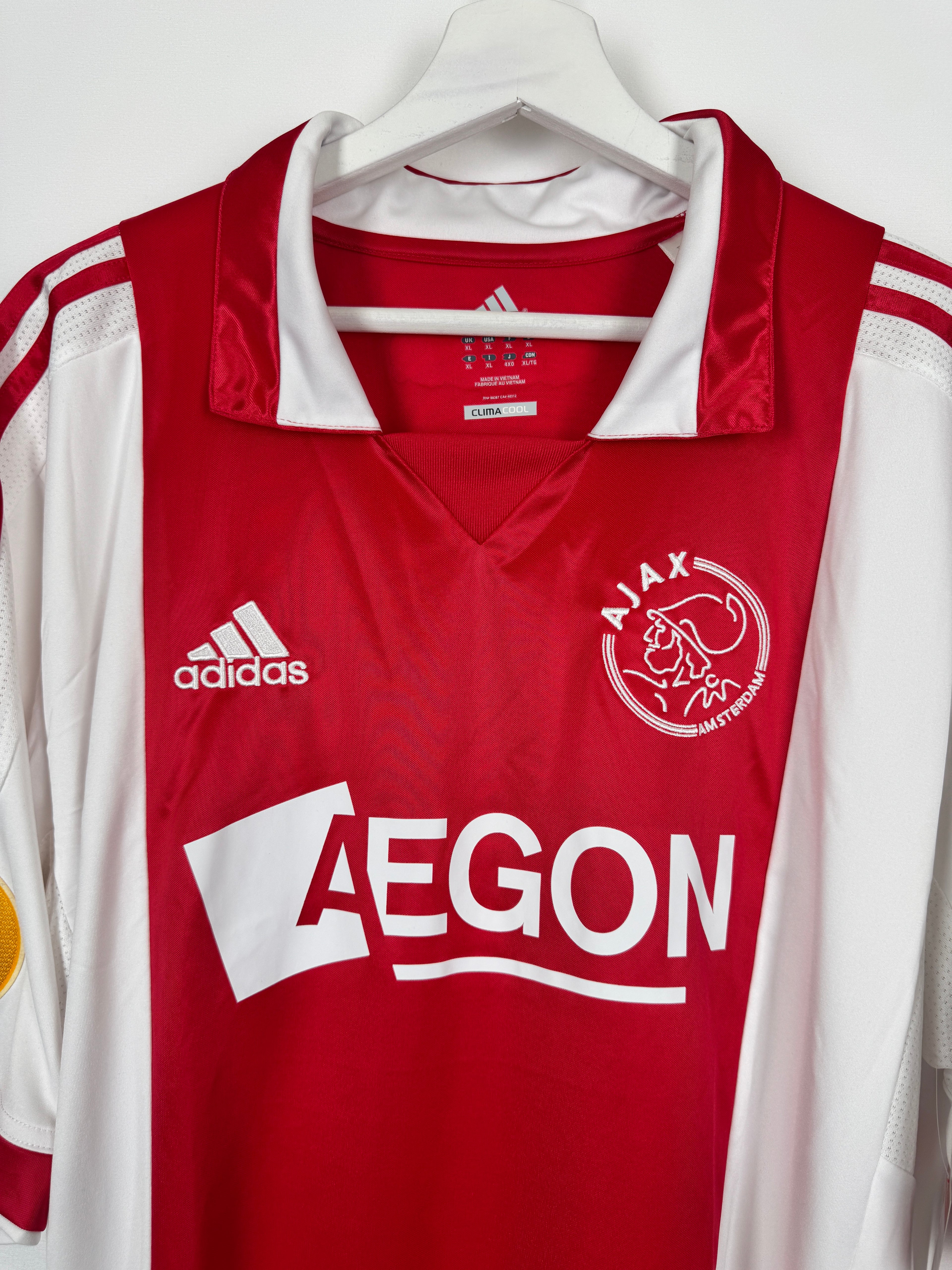 AJAX AMSTERDAM FOOTBALL JERSEY 2011/2012 HOME - ERIKSEN #8 (XL)