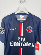 PSG 2014/2015 HOME FOOTBALL SHIRT - THIAGO MOTTA #8 PLAYER ISSUE (M)