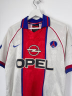 MAILLOT DE FOOTBALL PSG 1996/1997 EXTÉRIEUR OPEL VINTAGE (S)