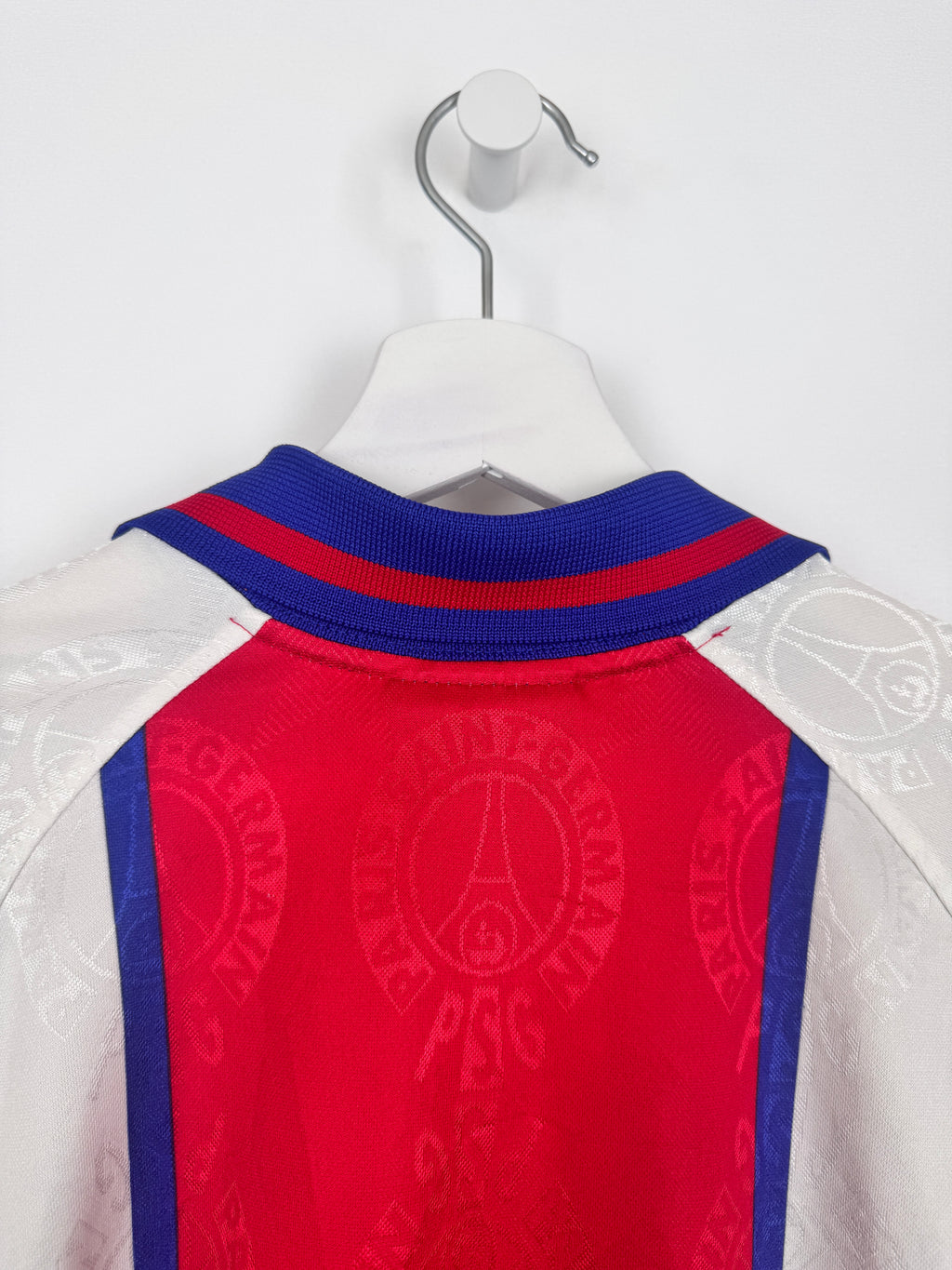 MAILLOT DE FOOTBALL PSG 1996/1997 EXTÉRIEUR OPEL VINTAGE (S)