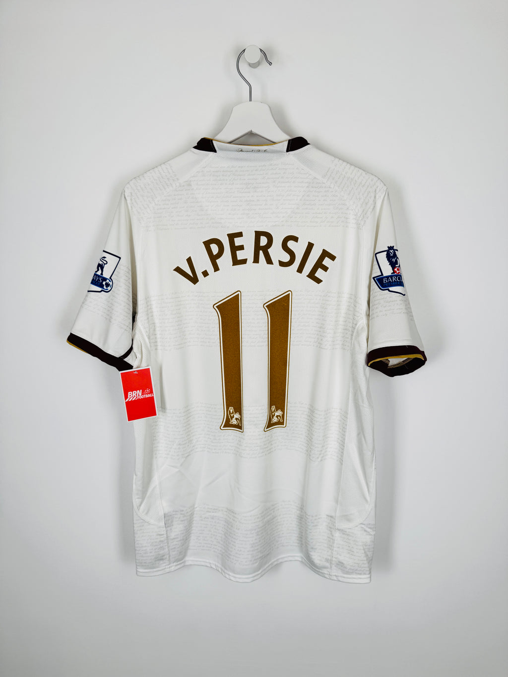 ARSENAL 2007/2008 AWAY FOOTBALL JERSEY - VAN PERSIE #11 VELVET (M)