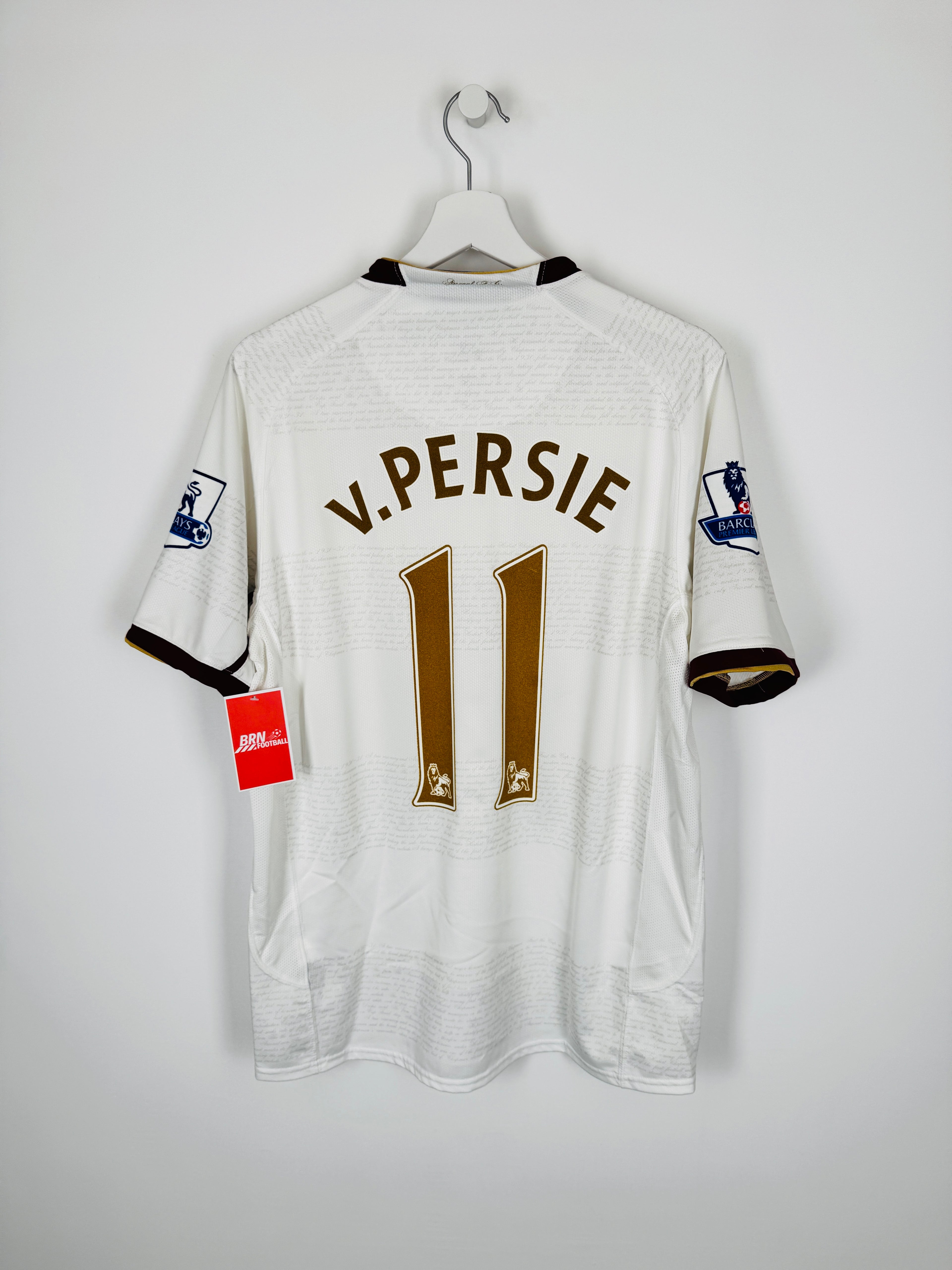 ARSENAL 2007/2008 AWAY FOOTBALL JERSEY - VAN PERSIE #11 VELVET (M)