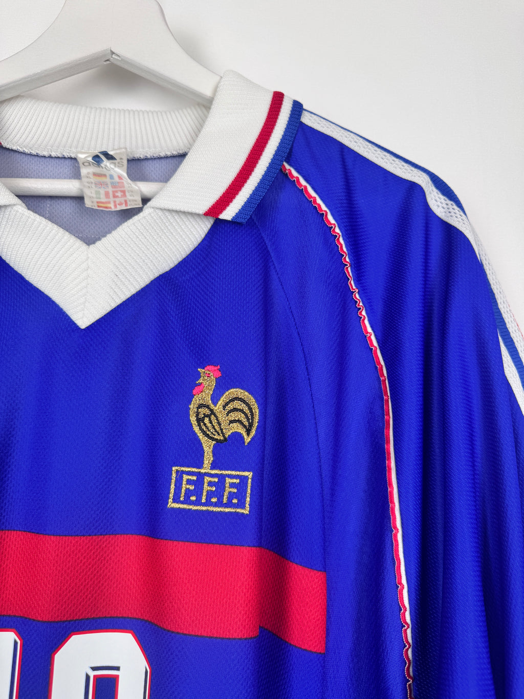 MAILLOT DE FOOTBALL ÉQUIPE DE FRANCE 1998 DOMICILE - ZINÉDINE ZIDANE #10 (XL)