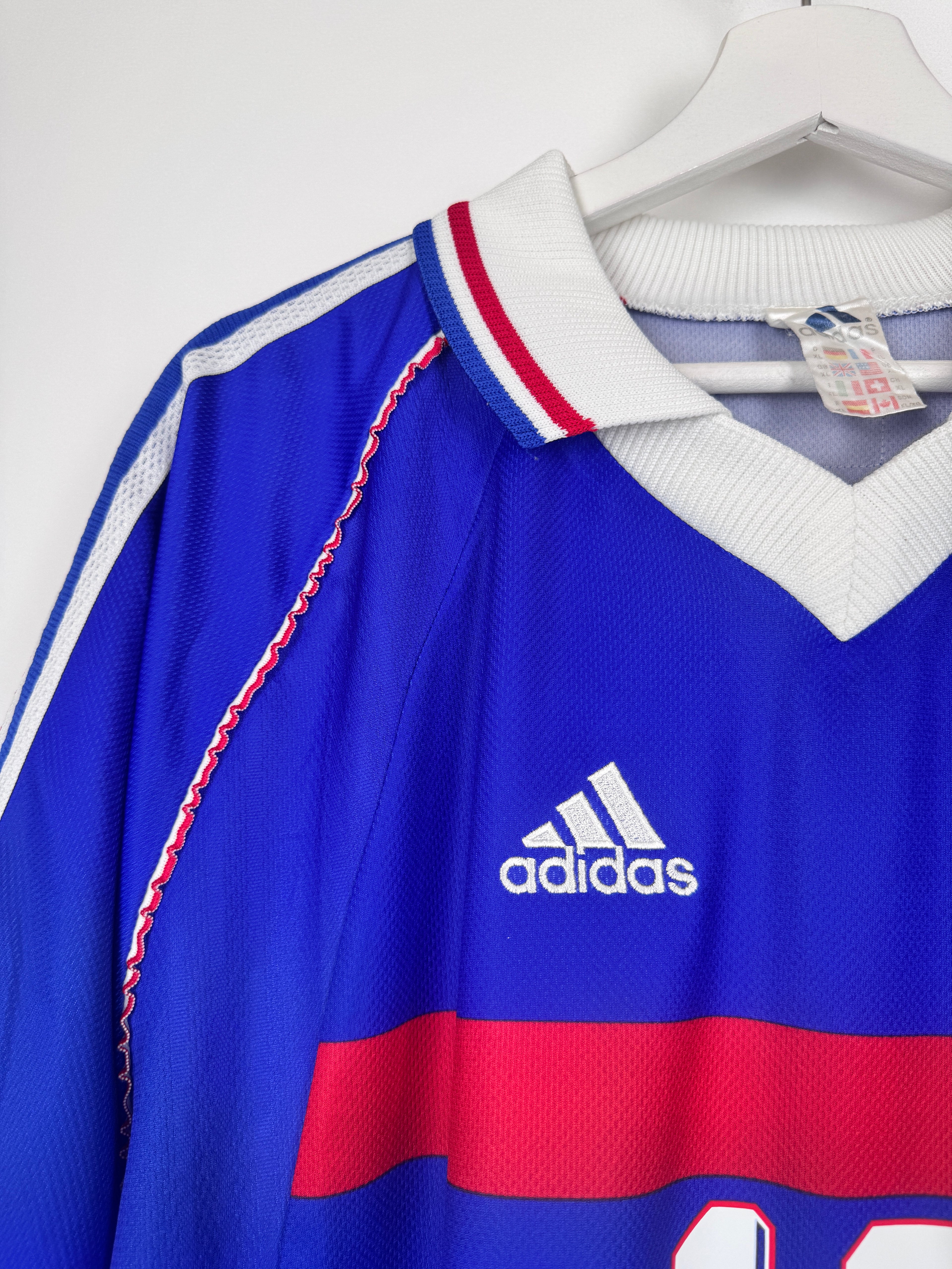 MAILLOT DE FOOTBALL ÉQUIPE DE FRANCE 1998 DOMICILE - ZINÉDINE ZIDANE #10 (XL)