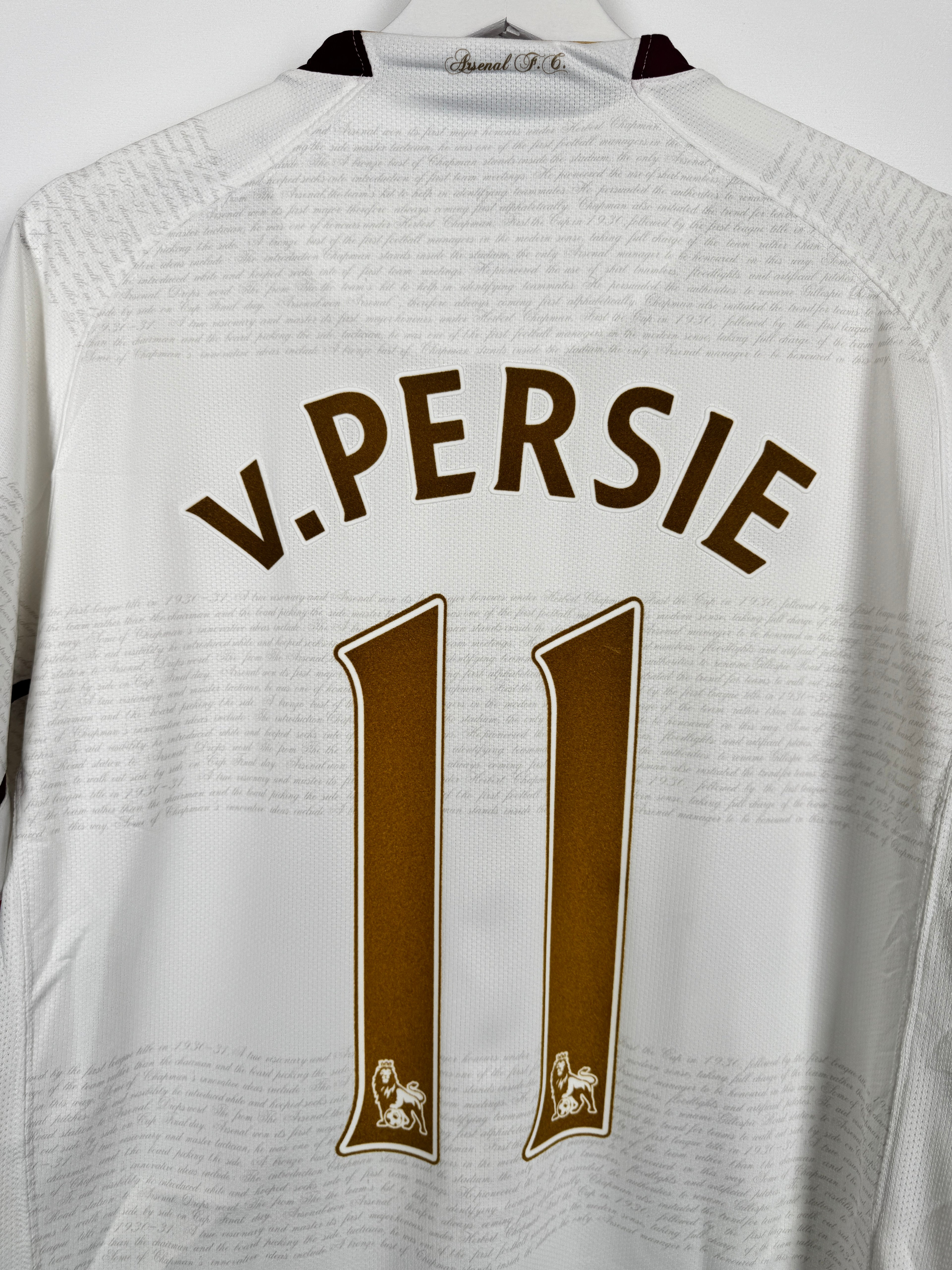 ARSENAL 2007/2008 AWAY FOOTBALL JERSEY - VAN PERSIE #11 VELVET (M)