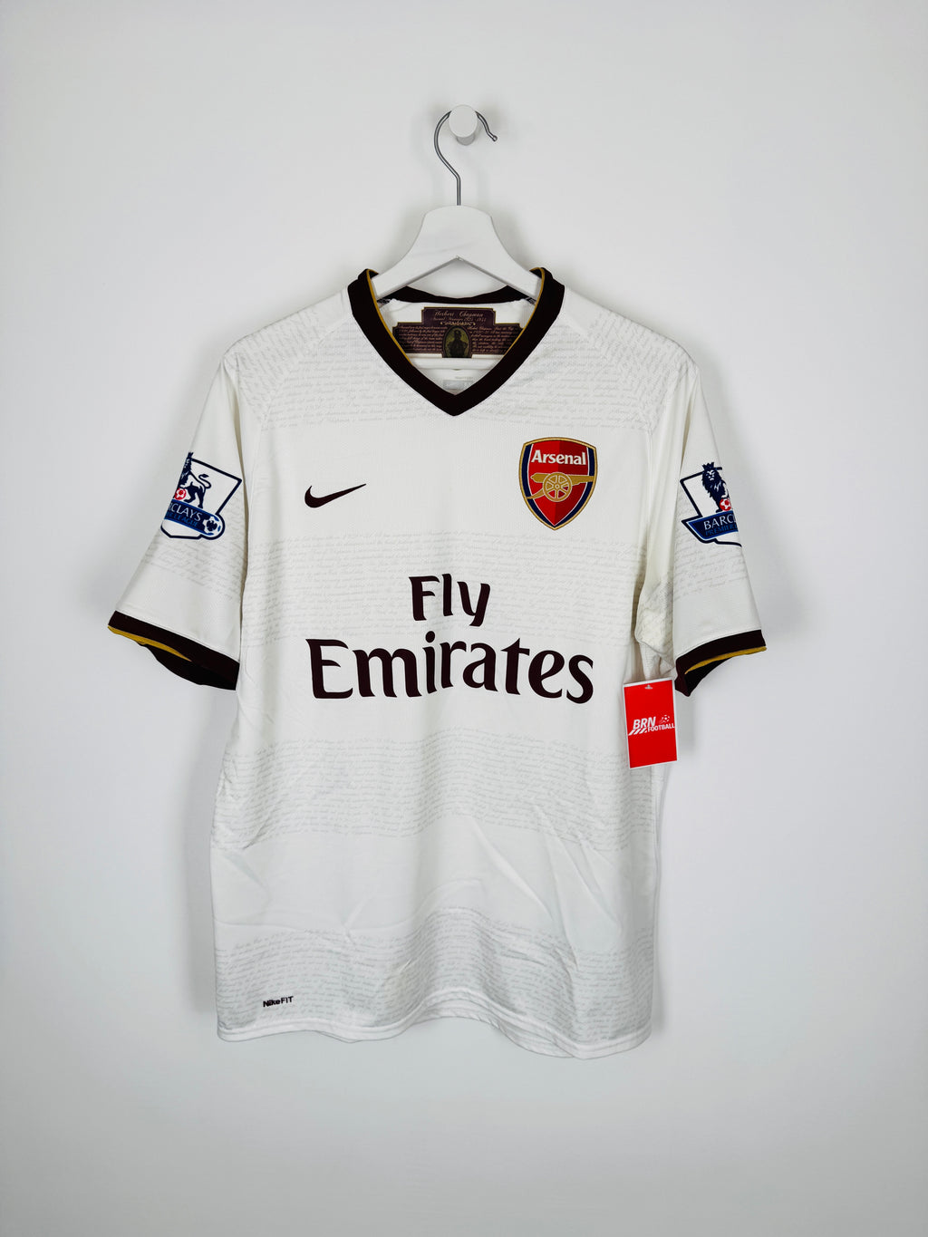 ARSENAL 2007/2008 AWAY FOOTBALL JERSEY - VAN PERSIE #11 VELVET (M)