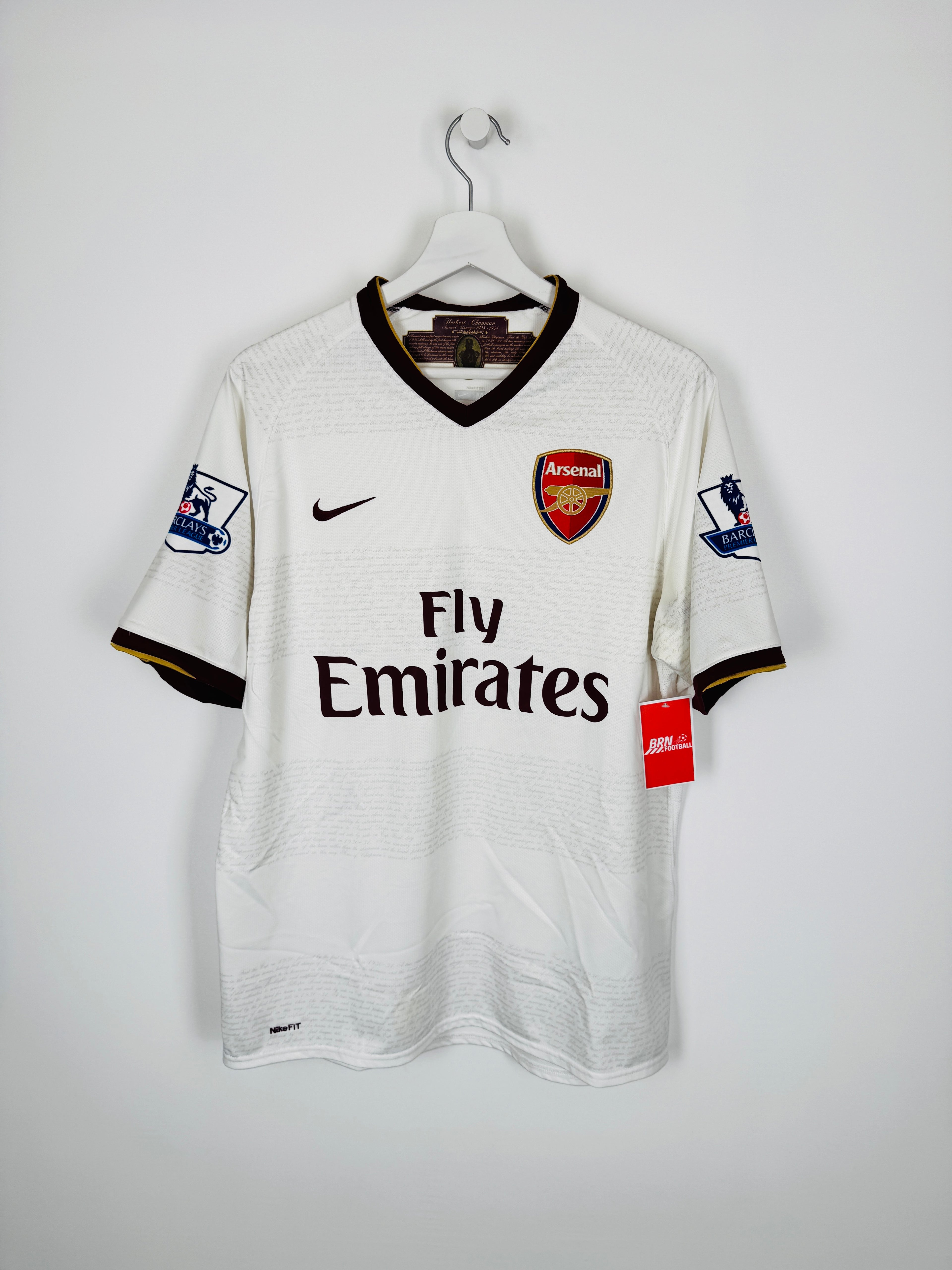 ARSENAL 2007/2008 AWAY FOOTBALL JERSEY - VAN PERSIE #11 VELVET (M)