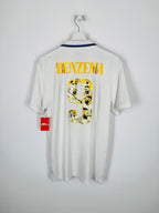 REAL MADRID 2022/2023 HOME FOOTBALL JERSEY - BENZEMA #9 BALLON D'OR (M)