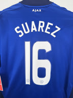 AJAX AMSTERDAM 2008/2009 AWAY FOOTBALL SHIRT - SUAREZ #16 (L)