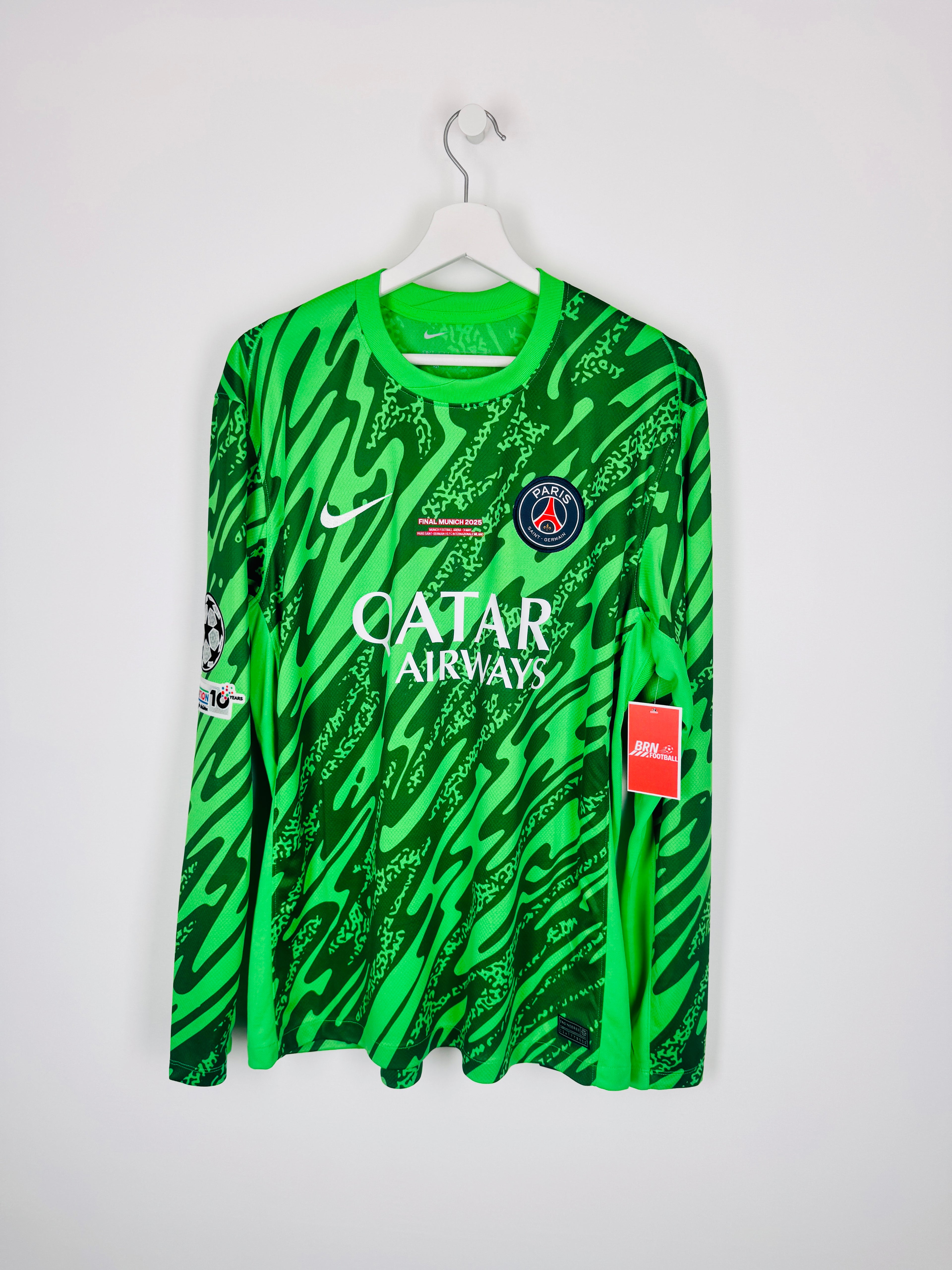 MAILLOT DE FOOTBALL PSG 2024/2025 GARDIEN FINALE MUNICH 2025 - GIANLUIGI DONNARUMMA #1 (L) NEUF