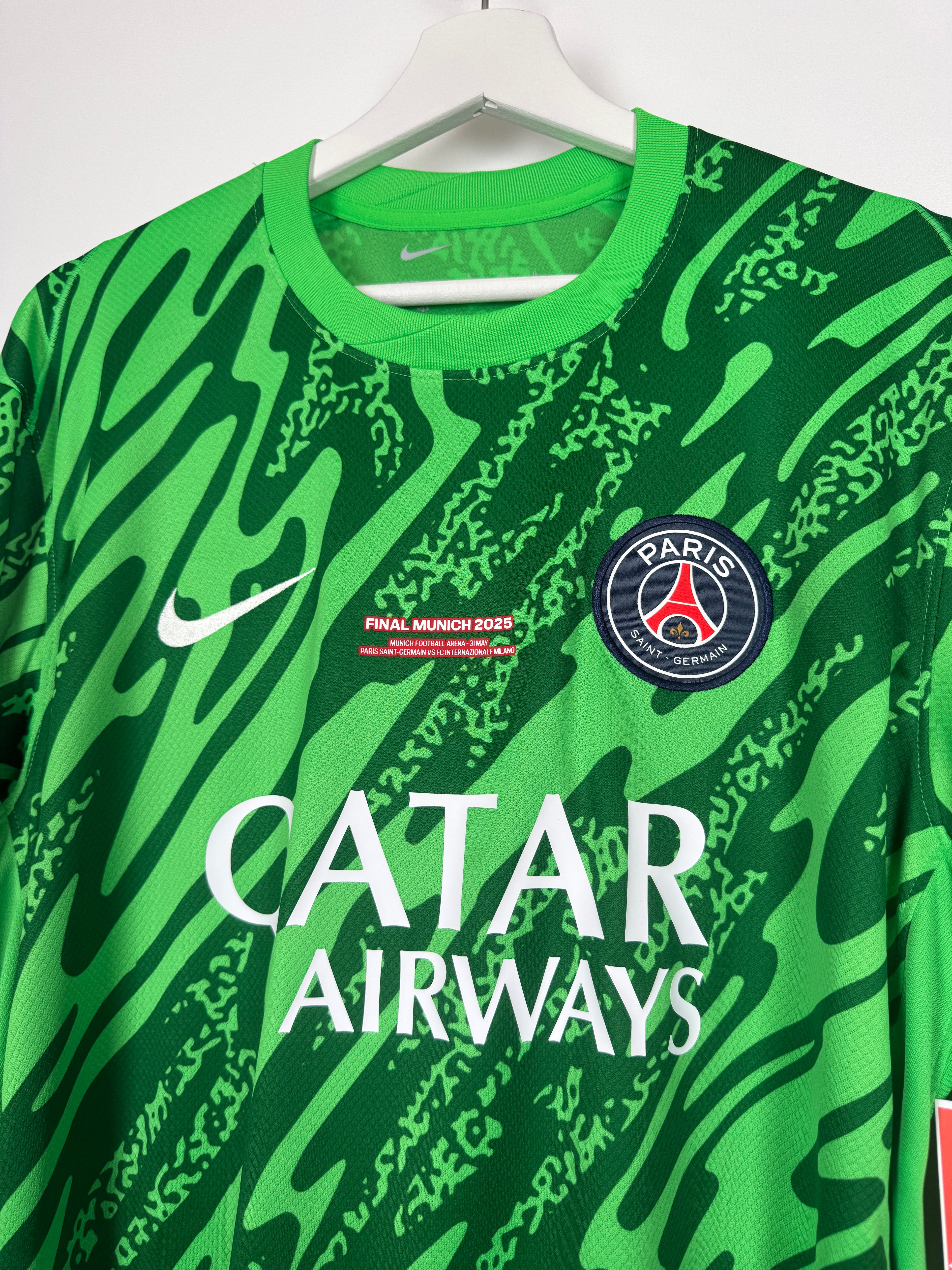 MAILLOT DE FOOTBALL PSG 2024/2025 GARDIEN FINALE MUNICH 2025 - GIANLUIGI DONNARUMMA #1 (L) NEUF