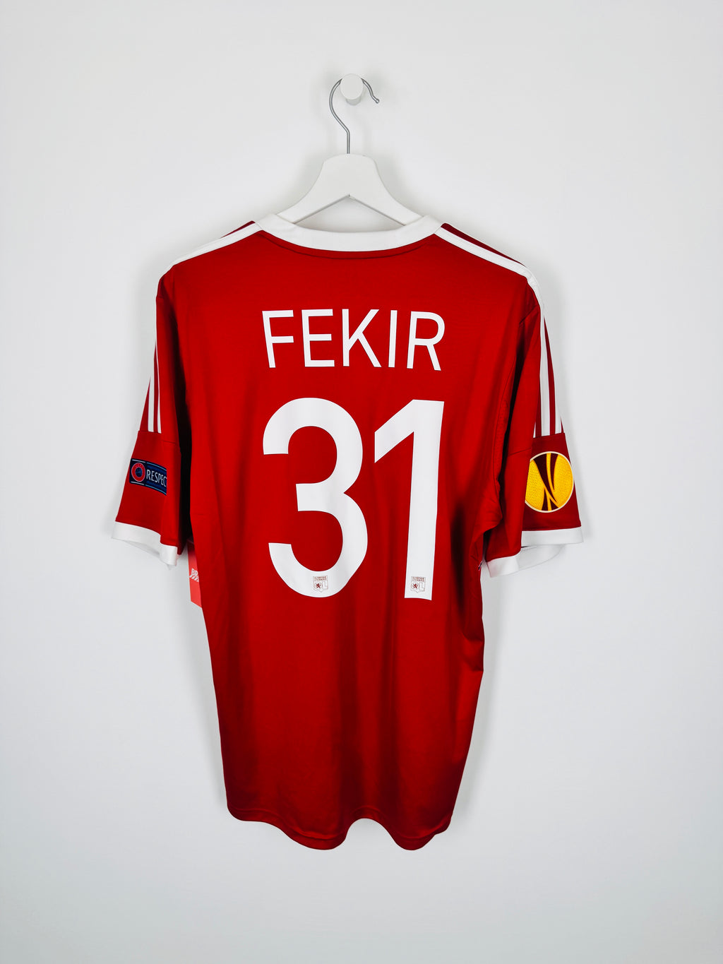 OLYMPIQUE LYONNAIS 2013/2014 AWAY FOOTBALL SHIRT - FEKIR #31 (L)