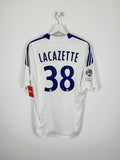 OLYMPIQUE LYONNAIS 2010/2011 HOME FOOTBALL SHIRT - LACAZETTE #38 (M)