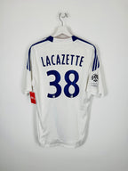 OLYMPIQUE LYONNAIS 2010/2011 HOME FOOTBALL SHIRT - LACAZETTE #38 (M)