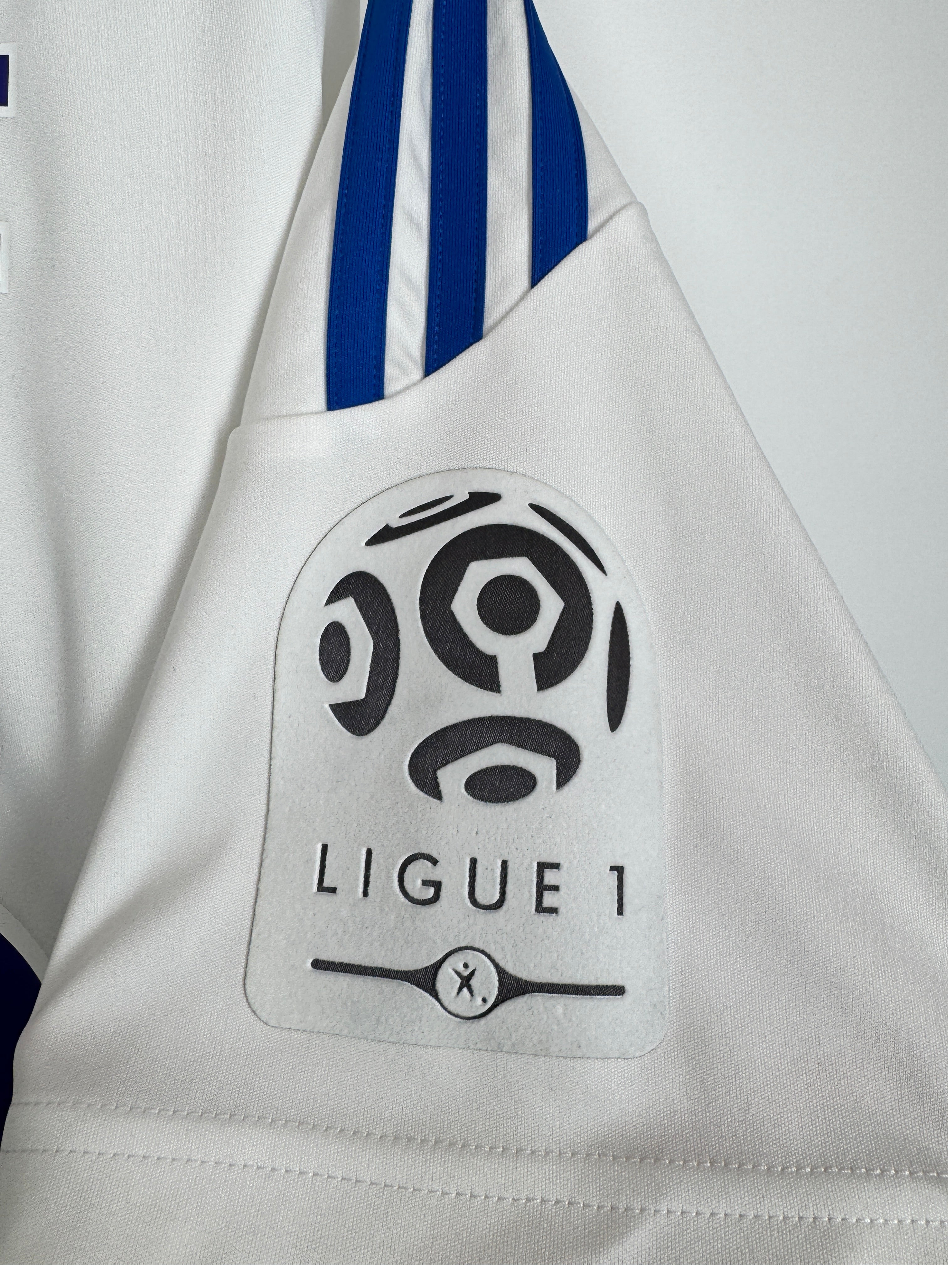 OLYMPIQUE LYONNAIS 2010/2011 HOME FOOTBALL SHIRT - LACAZETTE #38 (M)