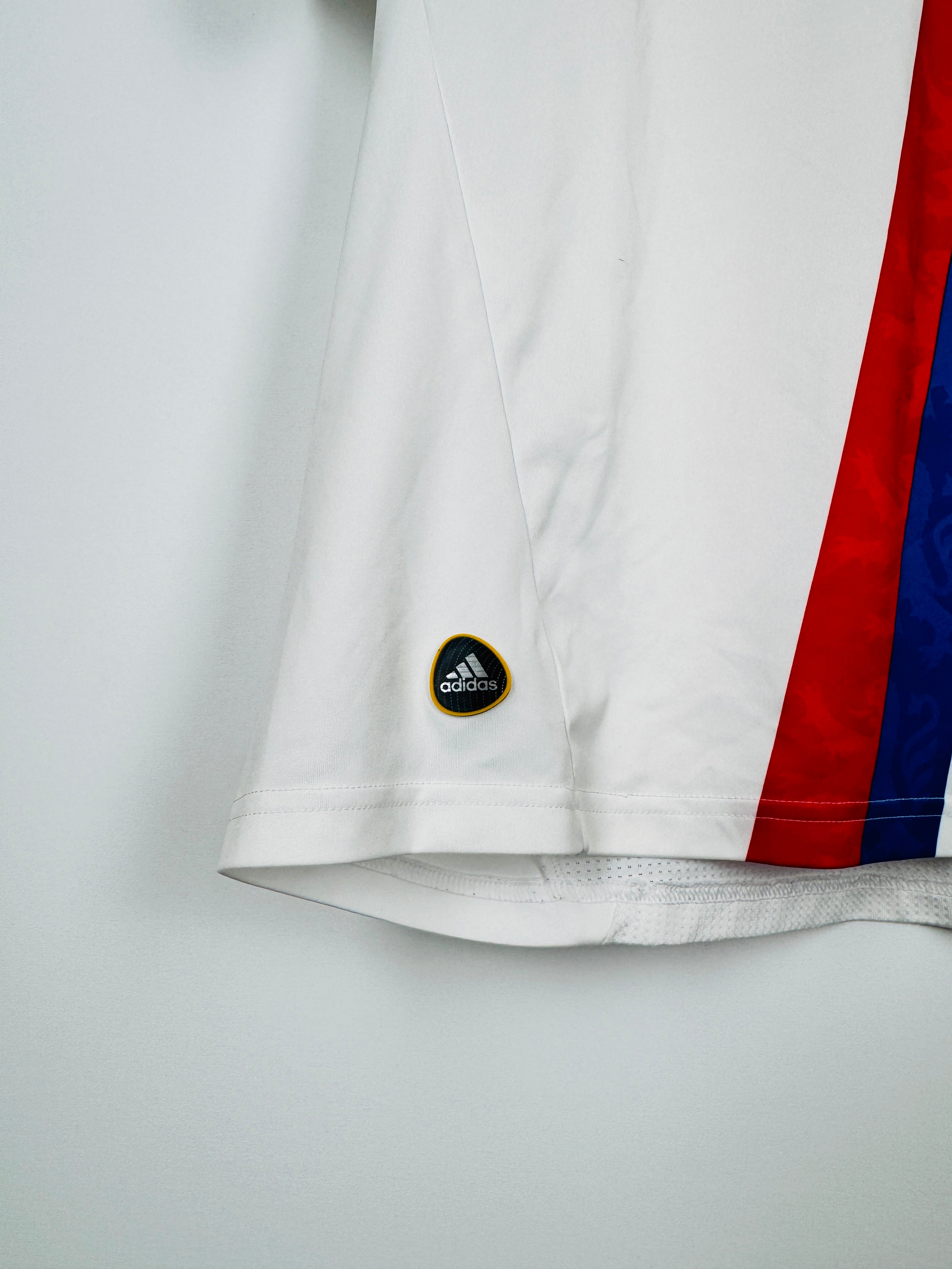 OLYMPIQUE LYONNAIS 2010/2011 HOME FOOTBALL SHIRT - LACAZETTE #38 (M)