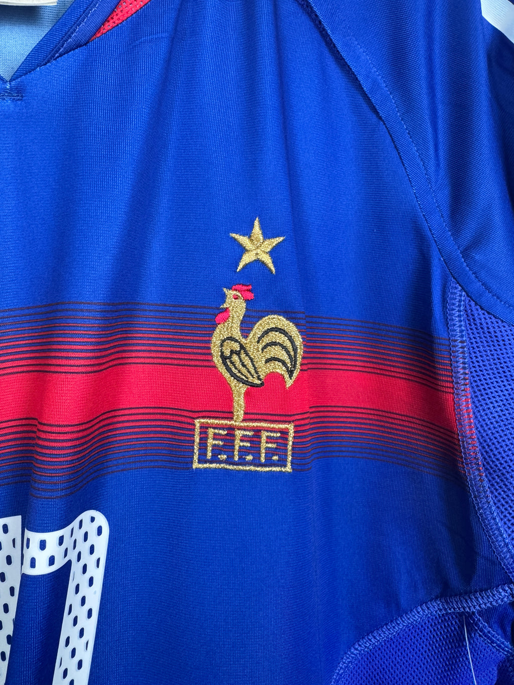 CAMISETA DE FÚTBOL SELECCIÓN DE FRANCIA 2004 LOCAL - ZIDANE #10 (L)