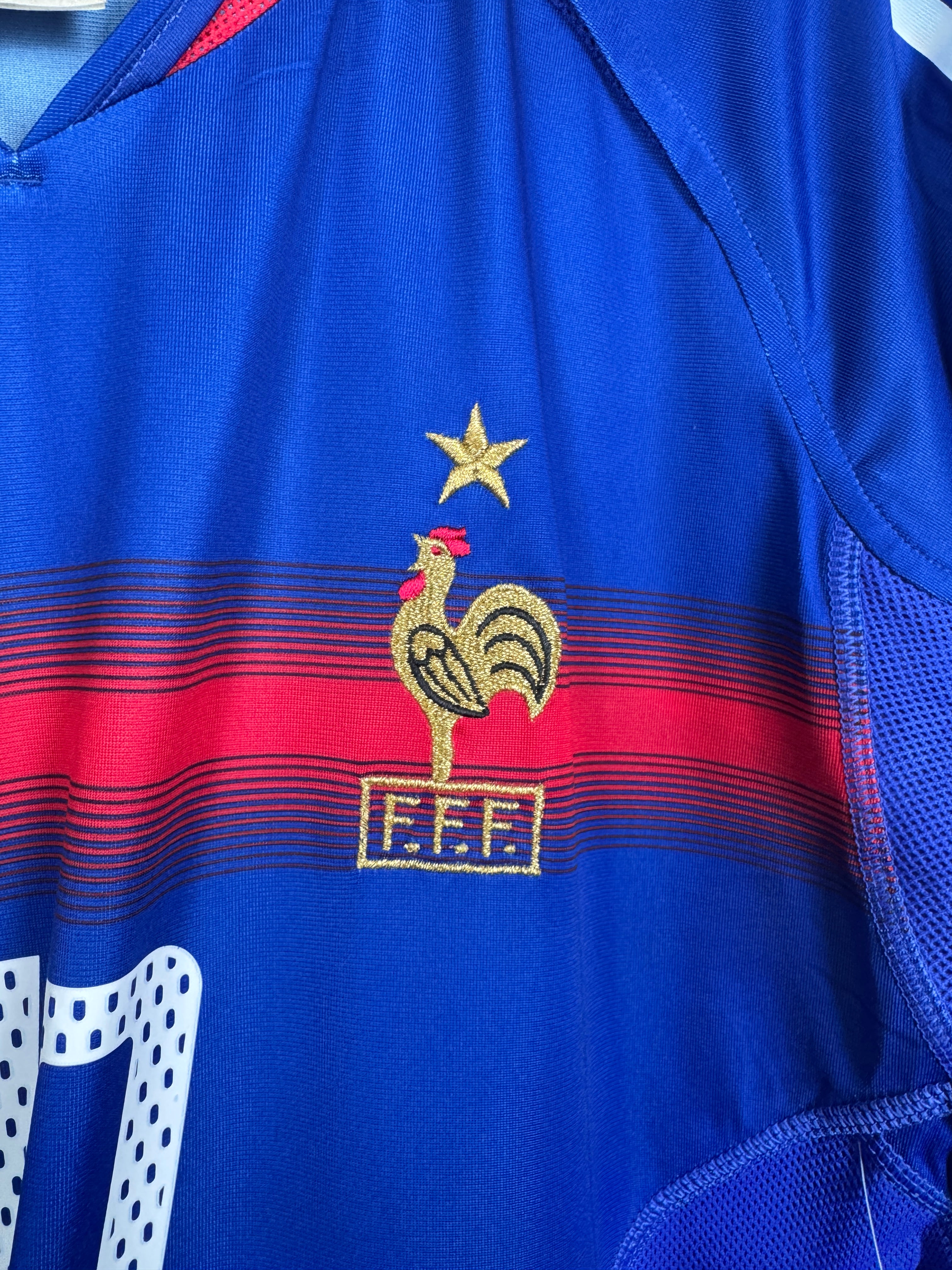 CAMISETA DE FÚTBOL SELECCIÓN DE FRANCIA 2004 LOCAL - ZIDANE #10 (L)