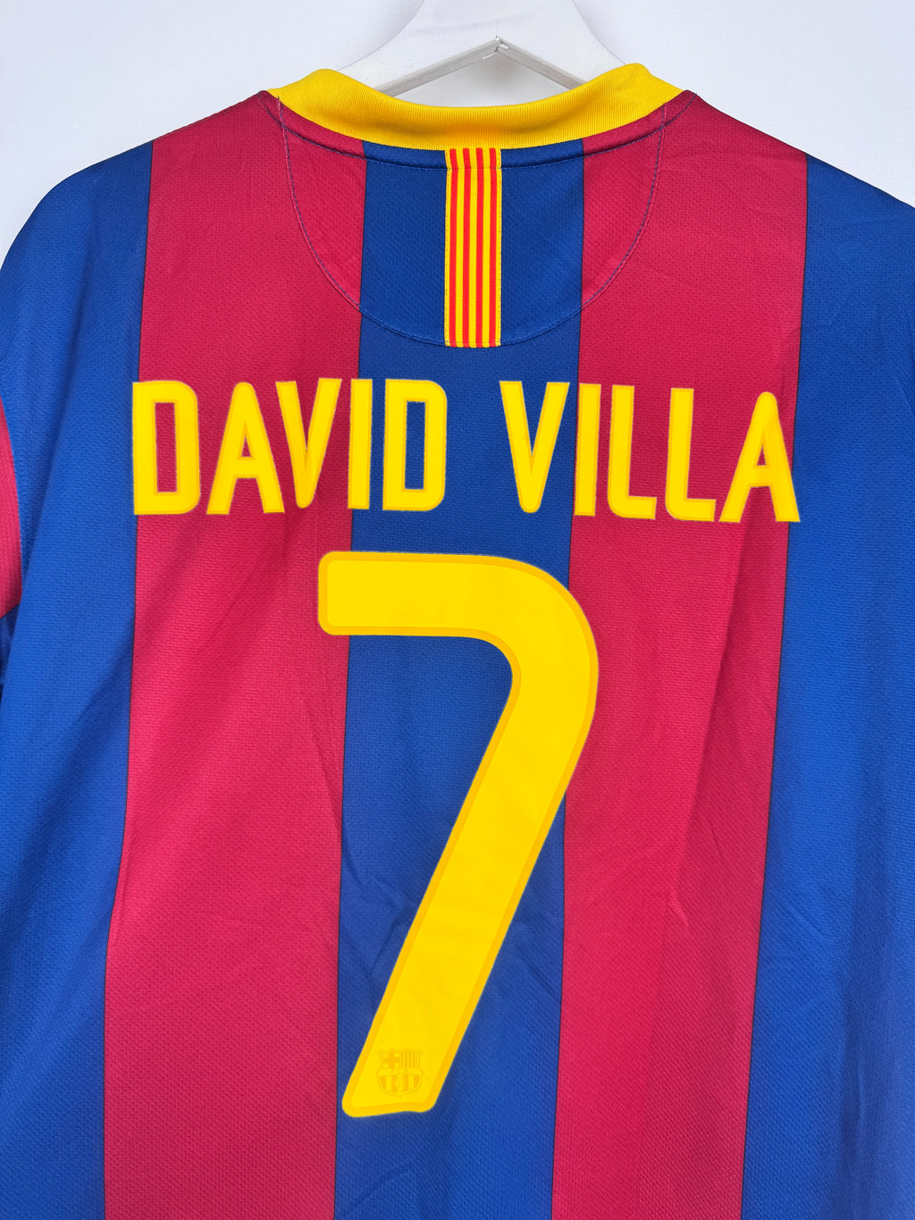 MAILLOT DE FOOTBALL BARCELONE 2010/2011 DOMICILE - DAVID VILLA #7 (XL)